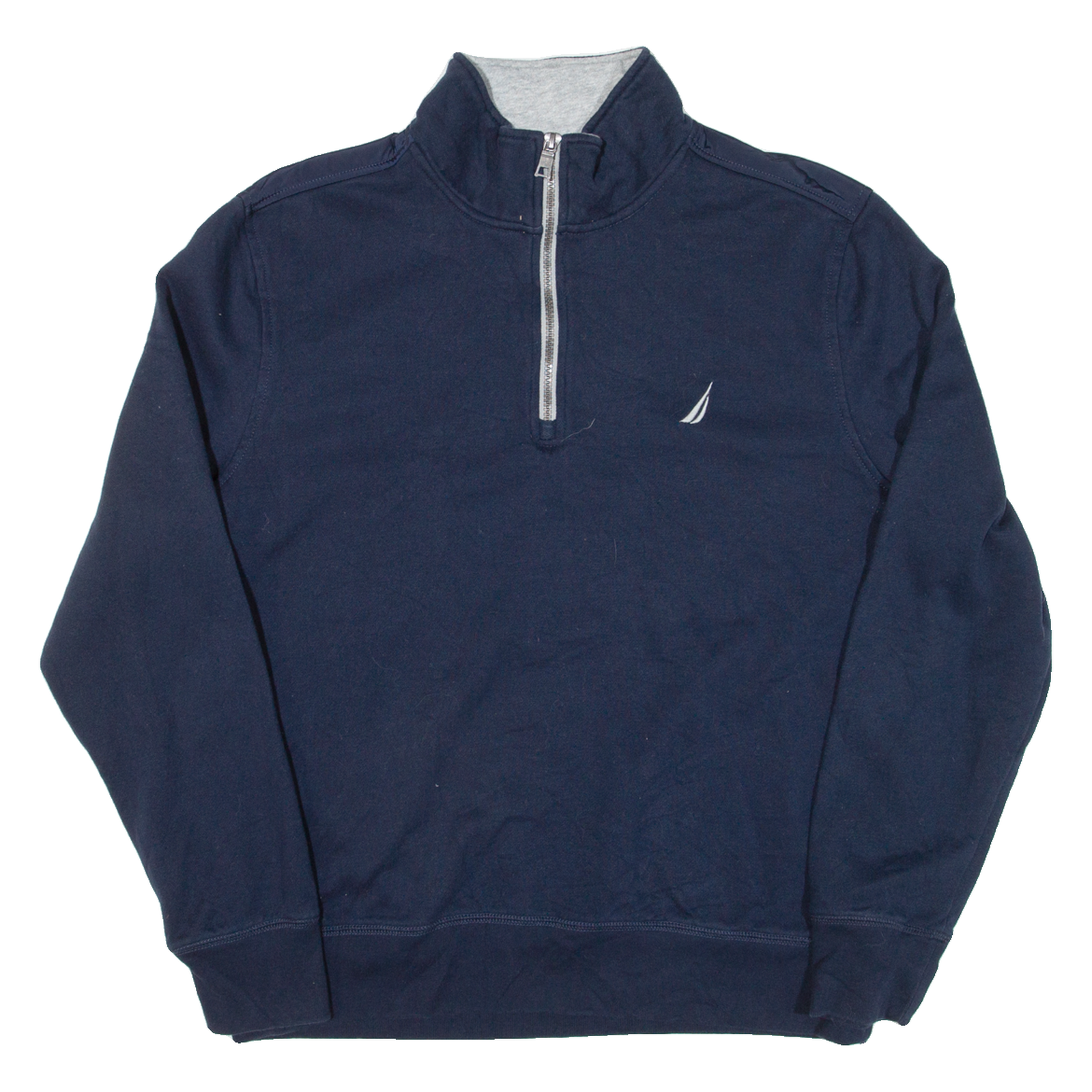 NAUTICA Mens Sweatshirt Blue 1/4 Zip M Refurbished - N/A refurbished available on Cerqular