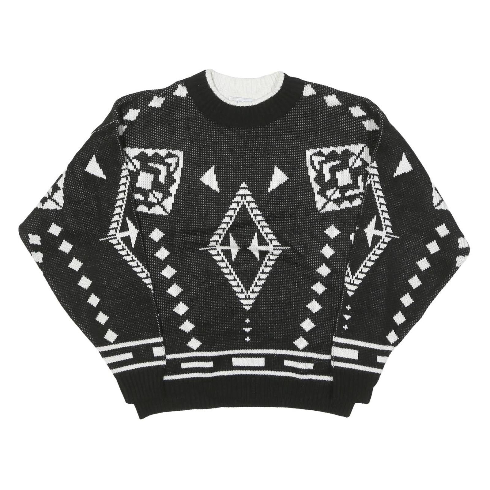 Buy ESSENTIALS Mens Black & White Patterned Jumper Crew Neck Basic Knit M Acrylic Refurbished - $27.29 ESSENTIALS Mens Black & White Patterned Jumper Crew Neck Basic Knit M Acrylic Refurbished - N/A refurbished available on Cerqular