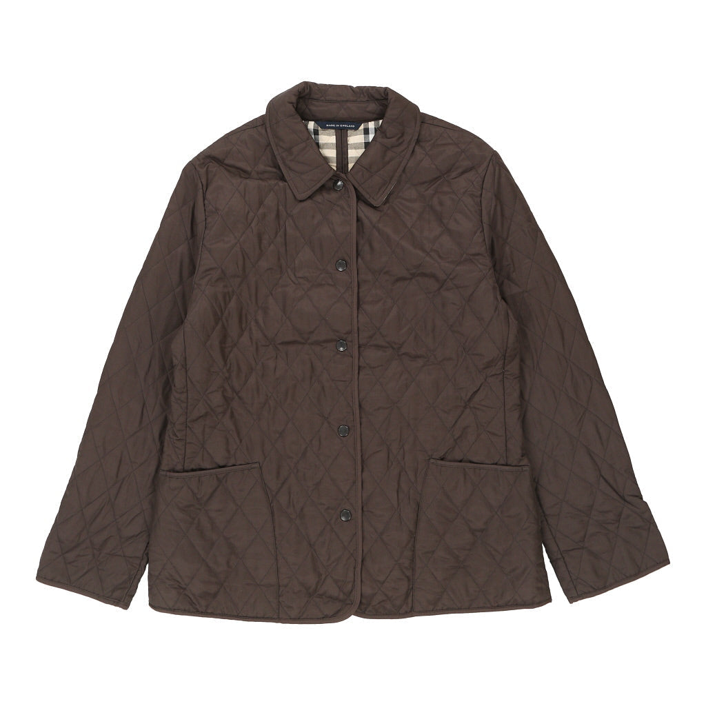 Burberry London Jacket - Medium Brown Cotton Blend | Size: medium Refurbished - N/A (Preloved Designer is not a specific brand, it refurbished available on Cerqular