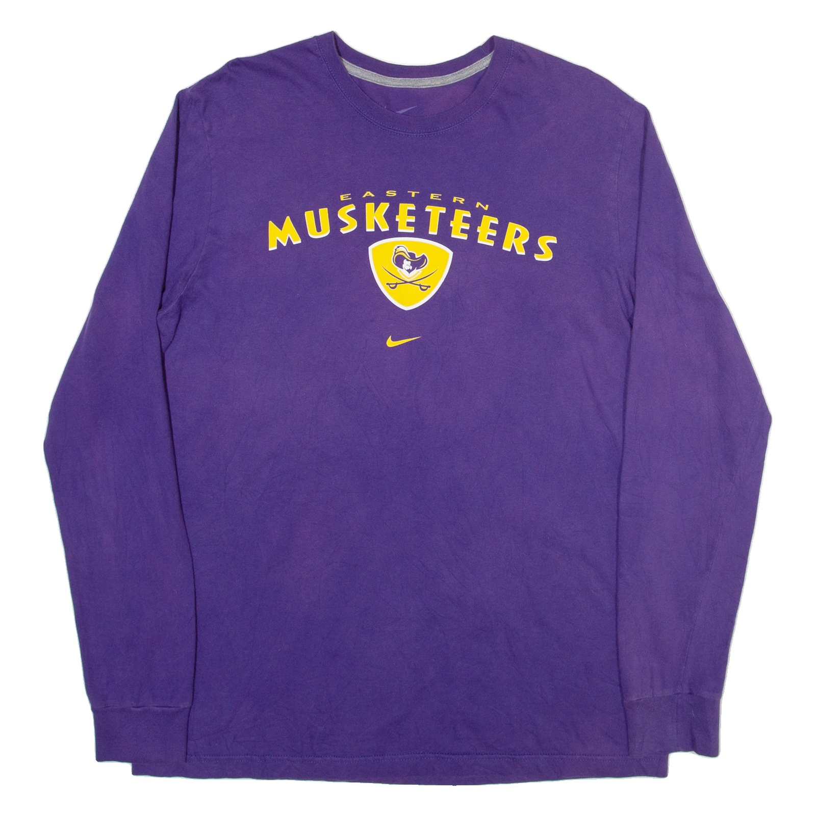 NIKE Mens T-Shirt Purple Long Sleeve L Refurbished - N/A refurbished available on Cerqular