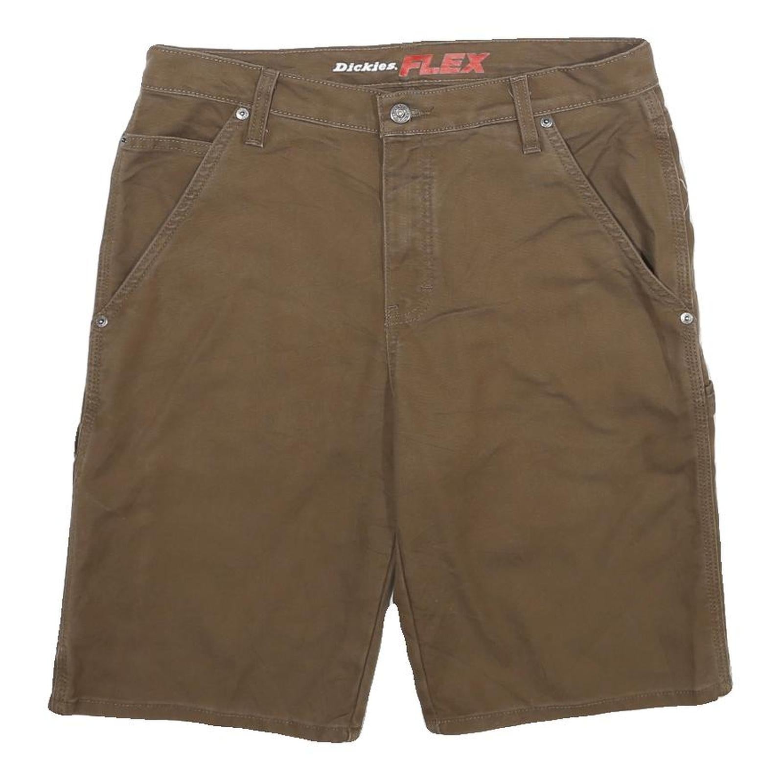DICKIES Mens Shorts Brown Workwear Casual M W32 Durable Cotton Blend Relaxed Fit Refurbished - N/A refurbished available on Cerqular