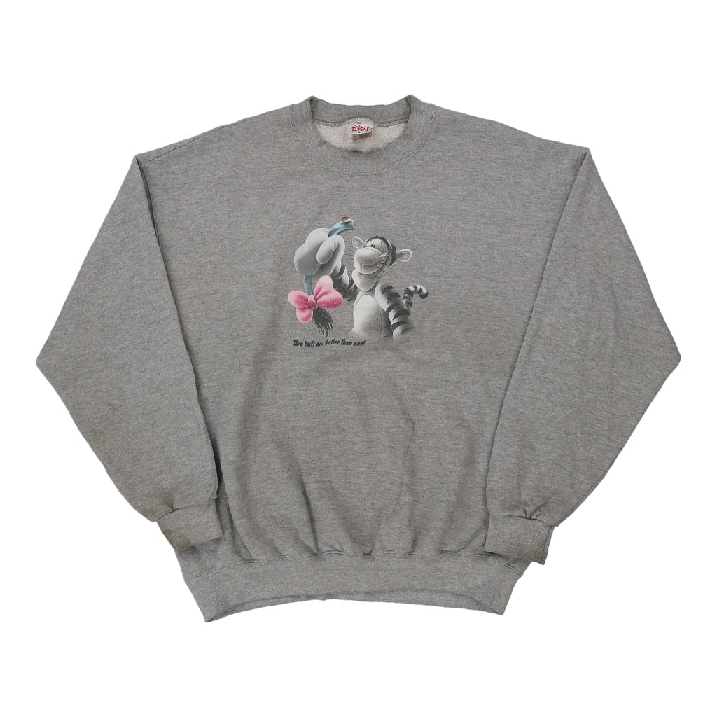 Buy Tigger Disney Graphic Sweatshirt - XL Grey Cotton Blend | Size: x-large Refurbished - $10.84 Tigger Disney Graphic Sweatshirt - XL Grey Cotton Blend | Size: x-large Refurbished - Thrifted (note: this is a term often used to describe second- refurbished available on Cerqular