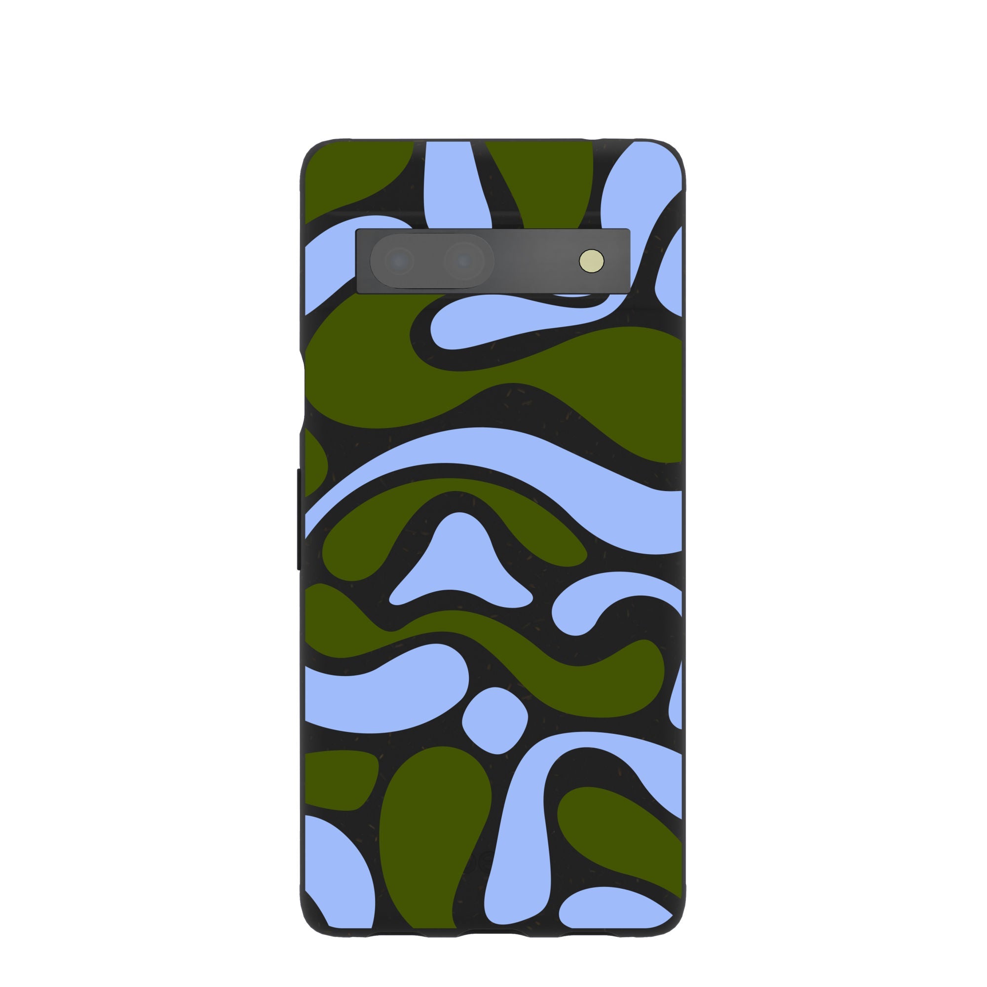 Black Curve and Flow Google Pixel 7a Case Refurbished - Pela Case refurbished available on Cerqular