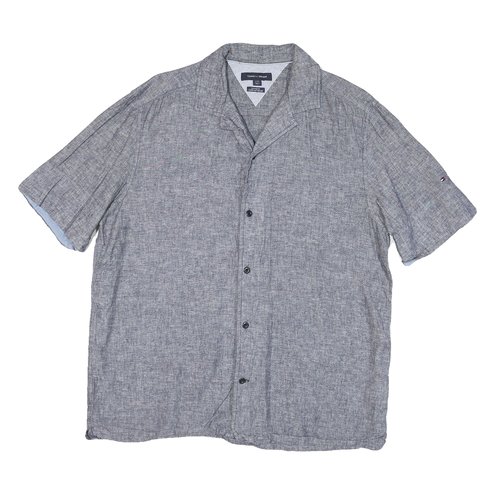 Buy TOMMY HILFIGER Mens Grey Shirt L Cotton Blend Casual Summer Button Shirt Refurbished - $35.09 TOMMY HILFIGER Mens Grey Shirt L Cotton Blend Casual Summer Button Shirt Refurbished - N/A refurbished available on Cerqular