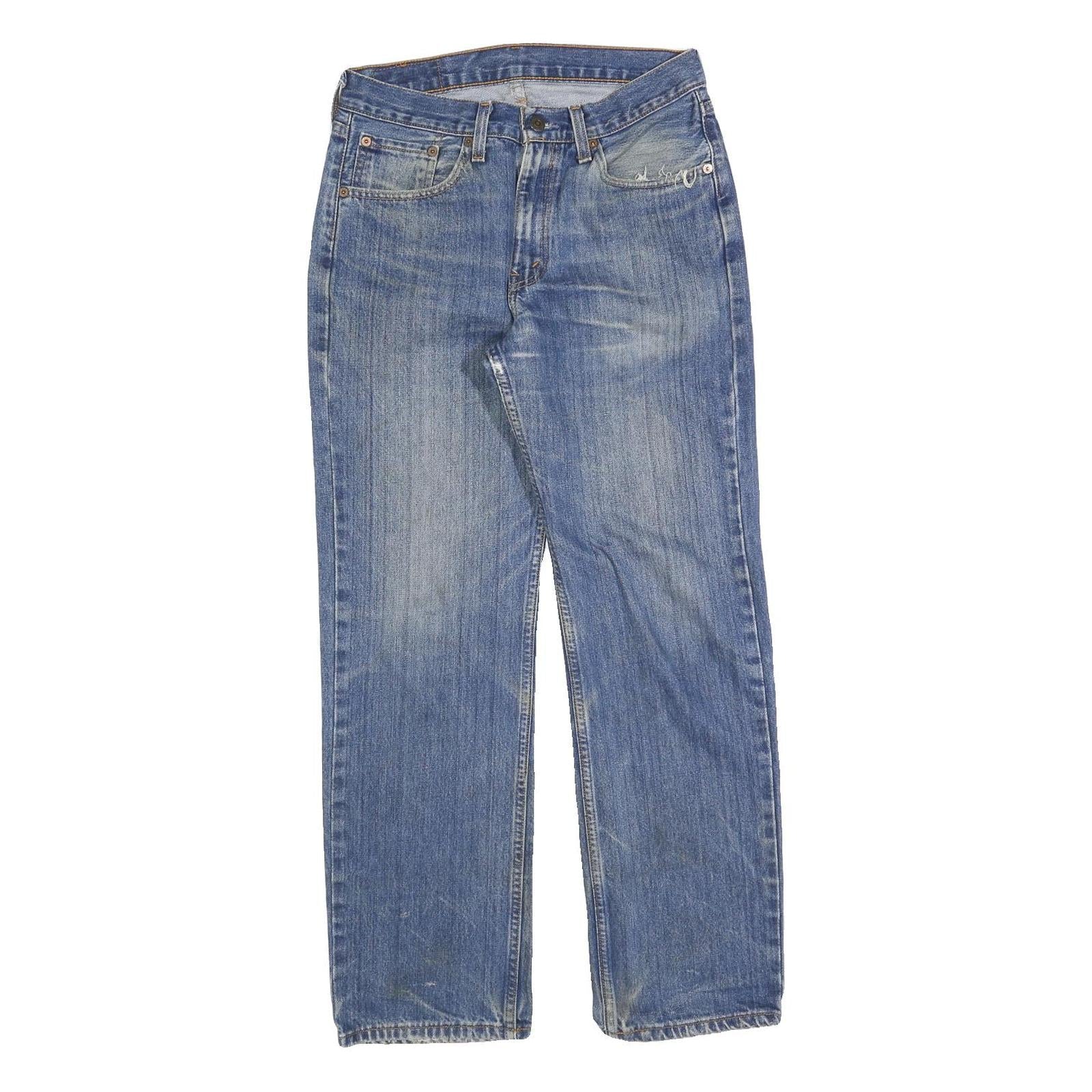 LEVI'S 751 02 Mens Jeans Blue Regular Straight Denim Medium W30 L30 Classic Fit Refurbished - N/A refurbished available on Cerqular