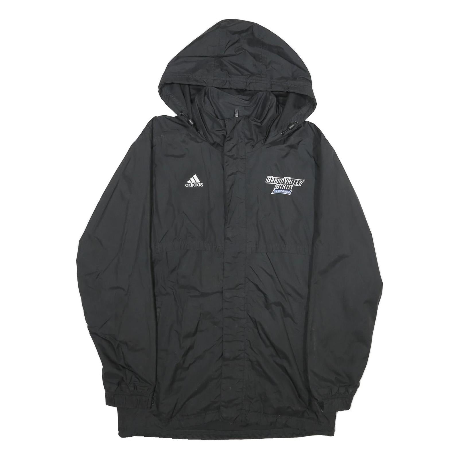Buy ADIDAS Mens Black Grand Valley State Lacrosse Hooded Zip Jacket Polyester S Refurbished - $41.59 ADIDAS Mens Black Grand Valley State Lacrosse Hooded Zip Jacket Polyester S Refurbished - N/A refurbished available on Cerqular