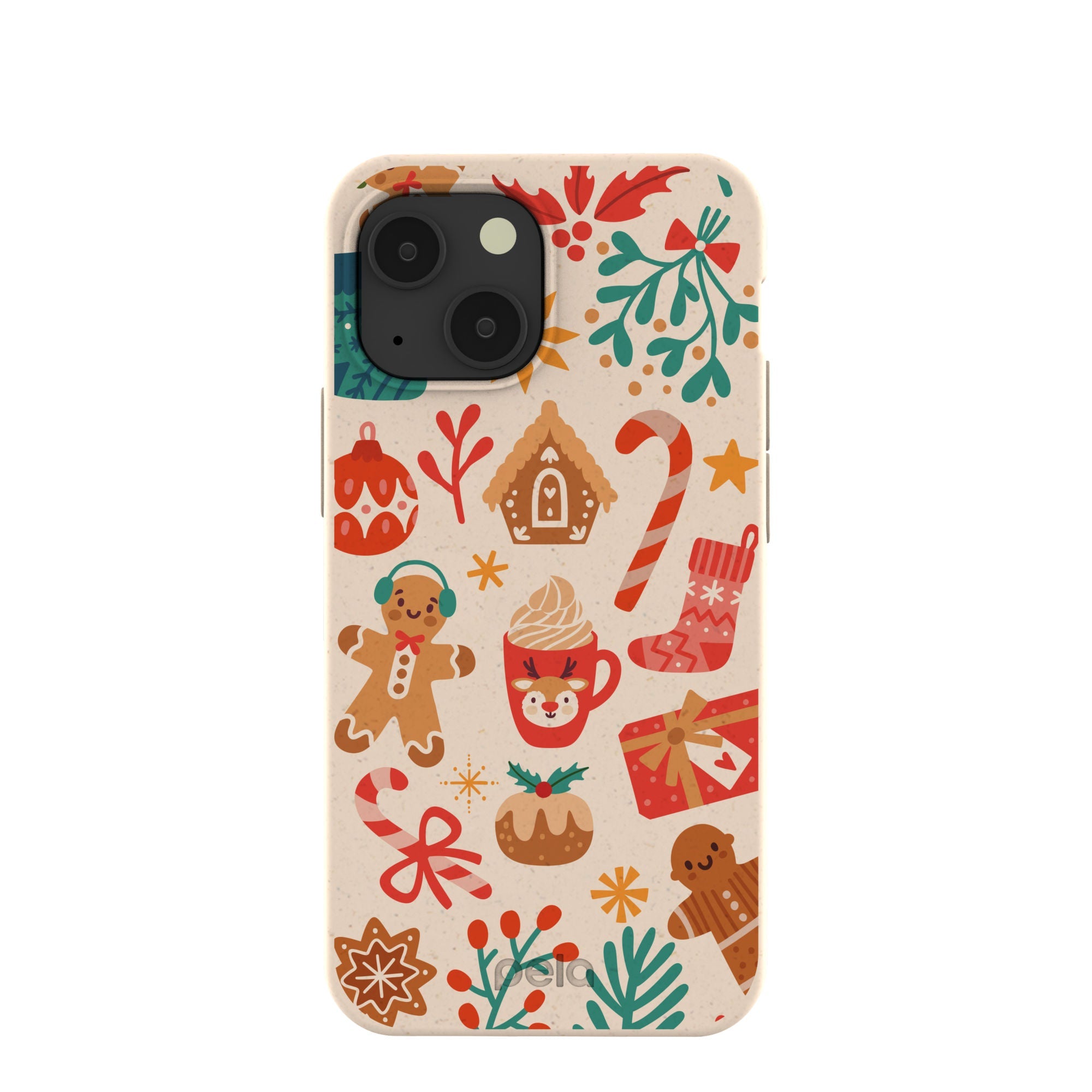 Seashell Festive AF iPhone 13 Mini Case Refurbished - Pela Case refurbished available on Cerqular