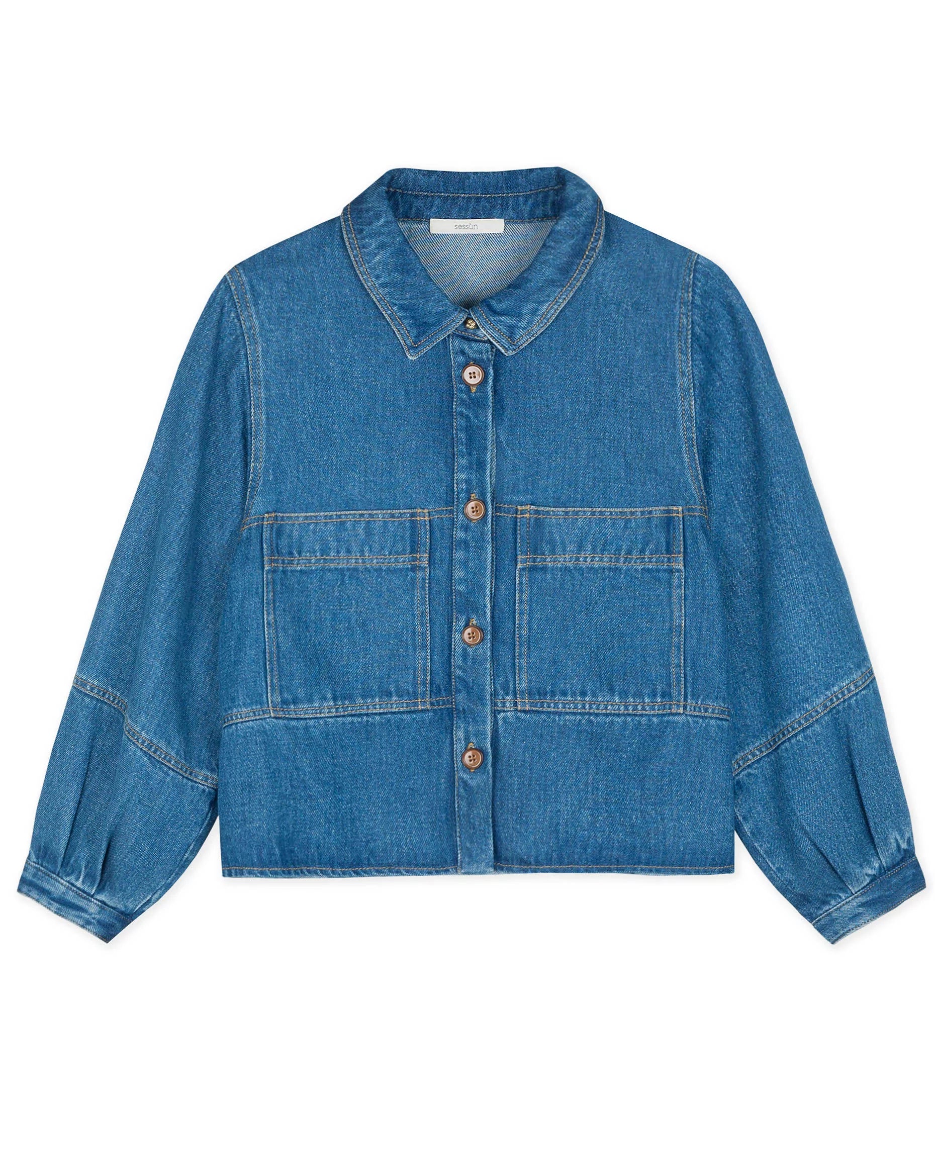 Buy Shirt Leone Denim-Blue | Color: DENIM BLUE | Size: XS Refurbished - $236.28 Shirt Leone Denim-Blue | Color: DENIM BLUE | Size: XS Refurbished - Rue Madame is a known brand, and the standardized name is " refurbished available on Cerqular