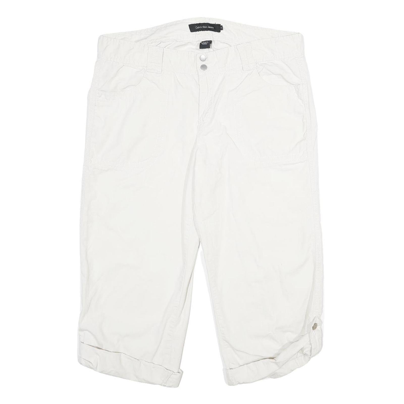 Buy CALVIN KLEIN JEANS Womens Cotton White Regular Capri Trousers W36 L23 Casual Refurbished - $33.79 CALVIN KLEIN JEANS Womens Cotton White Regular Capri Trousers W36 L23 Casual Refurbished - N/A refurbished available on Cerqular