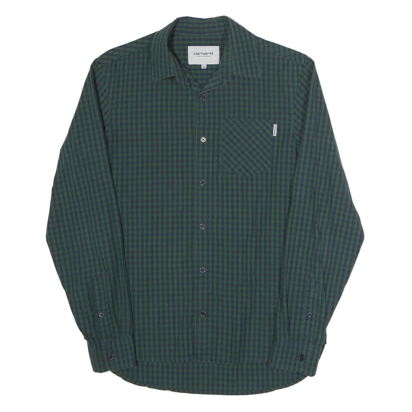Buy CARHARTT WIP Mens Green & Navy Check Shirt XS Long Sleeve Cotton Casual Refurbished - $58.49 CARHARTT WIP Mens Green & Navy Check Shirt XS Long Sleeve Cotton Casual Refurbished - N/A refurbished available on Cerqular