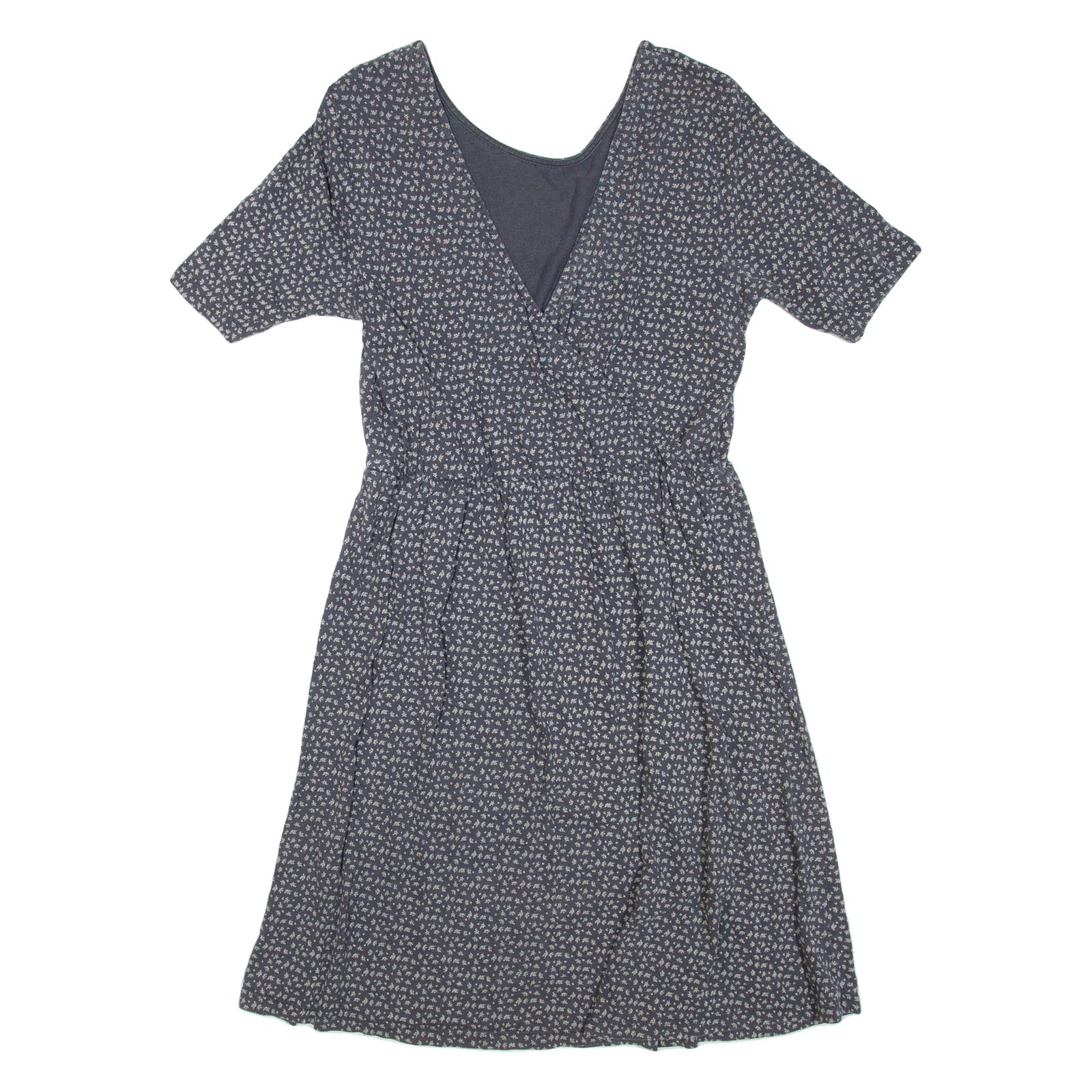FAT FACE Womens Day Dress Grey Floral Short Sleeve Short S Refurbished - N/A refurbished available on Cerqular