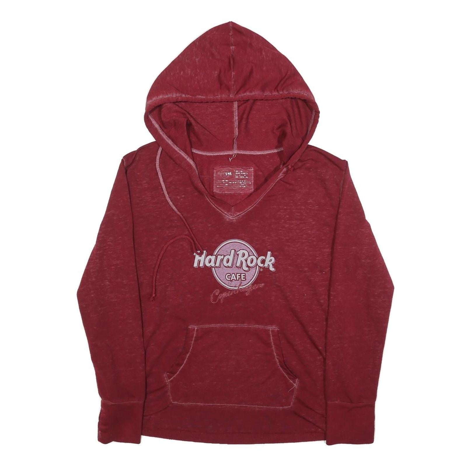 Buy HARD ROCK CAFE Womens Red Hoodie M Cotton Blend Pullover Casual Refurbished - $41.59 HARD ROCK CAFE Womens Red Hoodie M Cotton Blend Pullover Casual Refurbished - N/A refurbished available on Cerqular