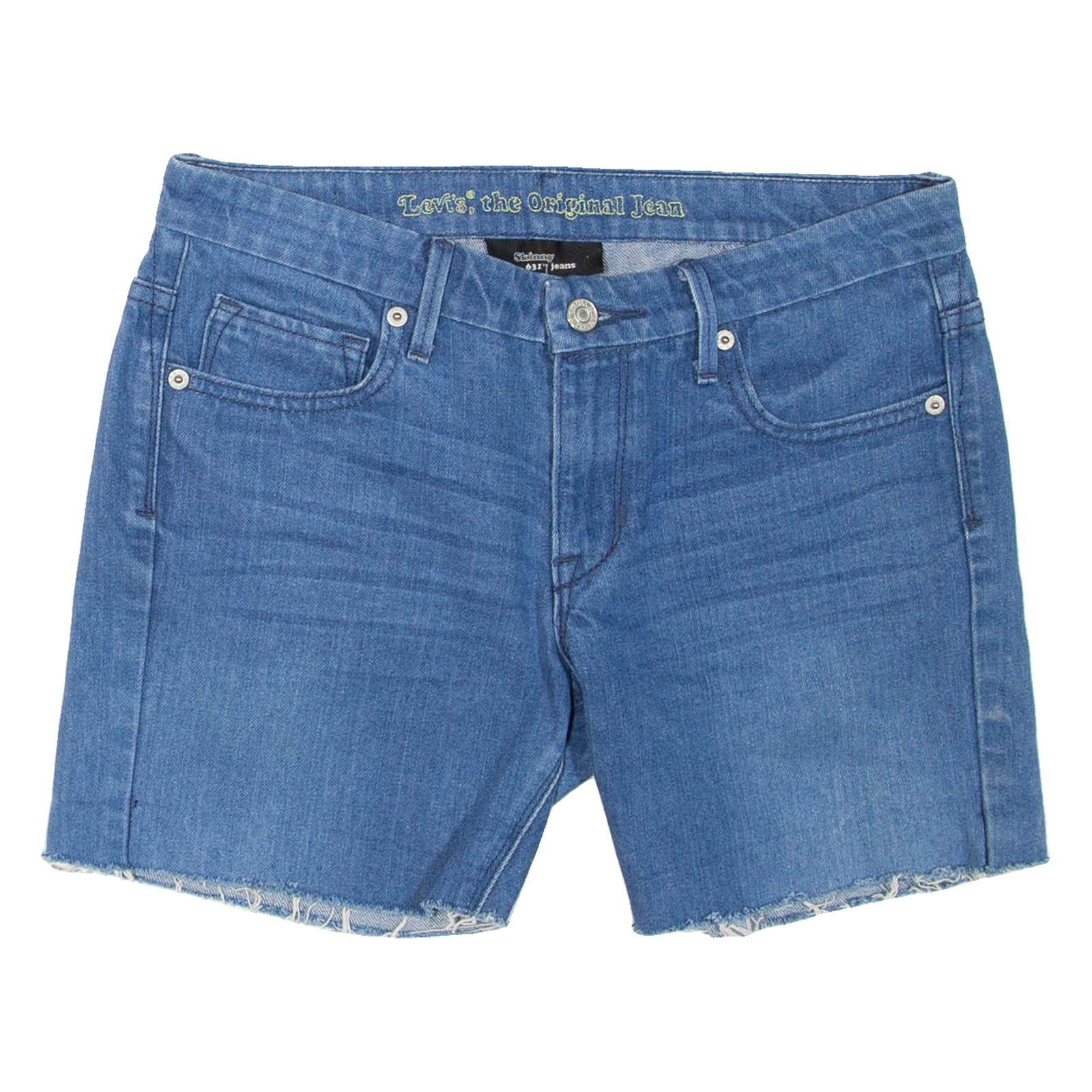 LEVI'S 631 Womens Denim Shorts Blue Slim M W30 Refurbished - N/A refurbished available on Cerqular
