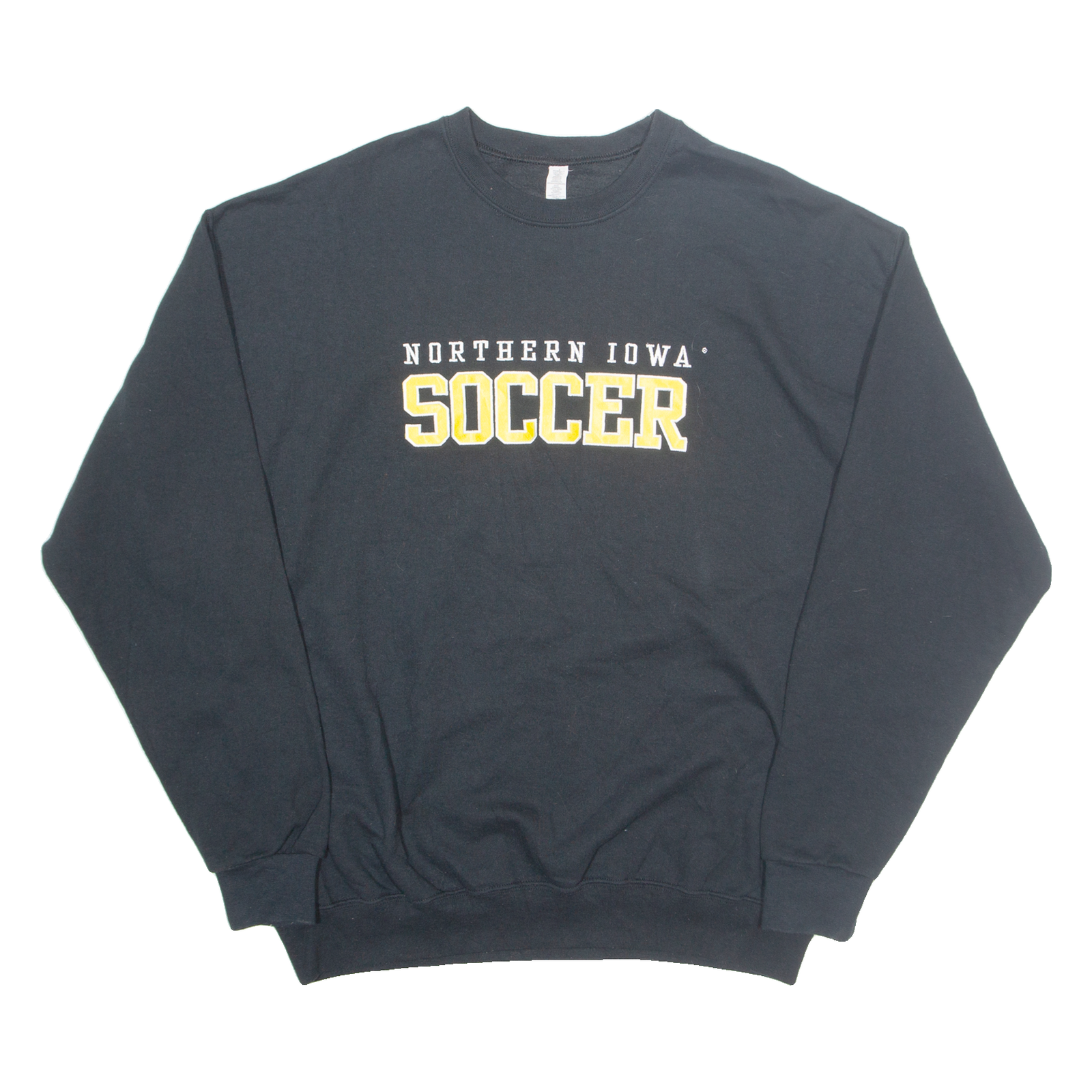 Northern Iowa Soccer Mens Sweatshirt Black USA XL Refurbished - N/A refurbished available on Cerqular
