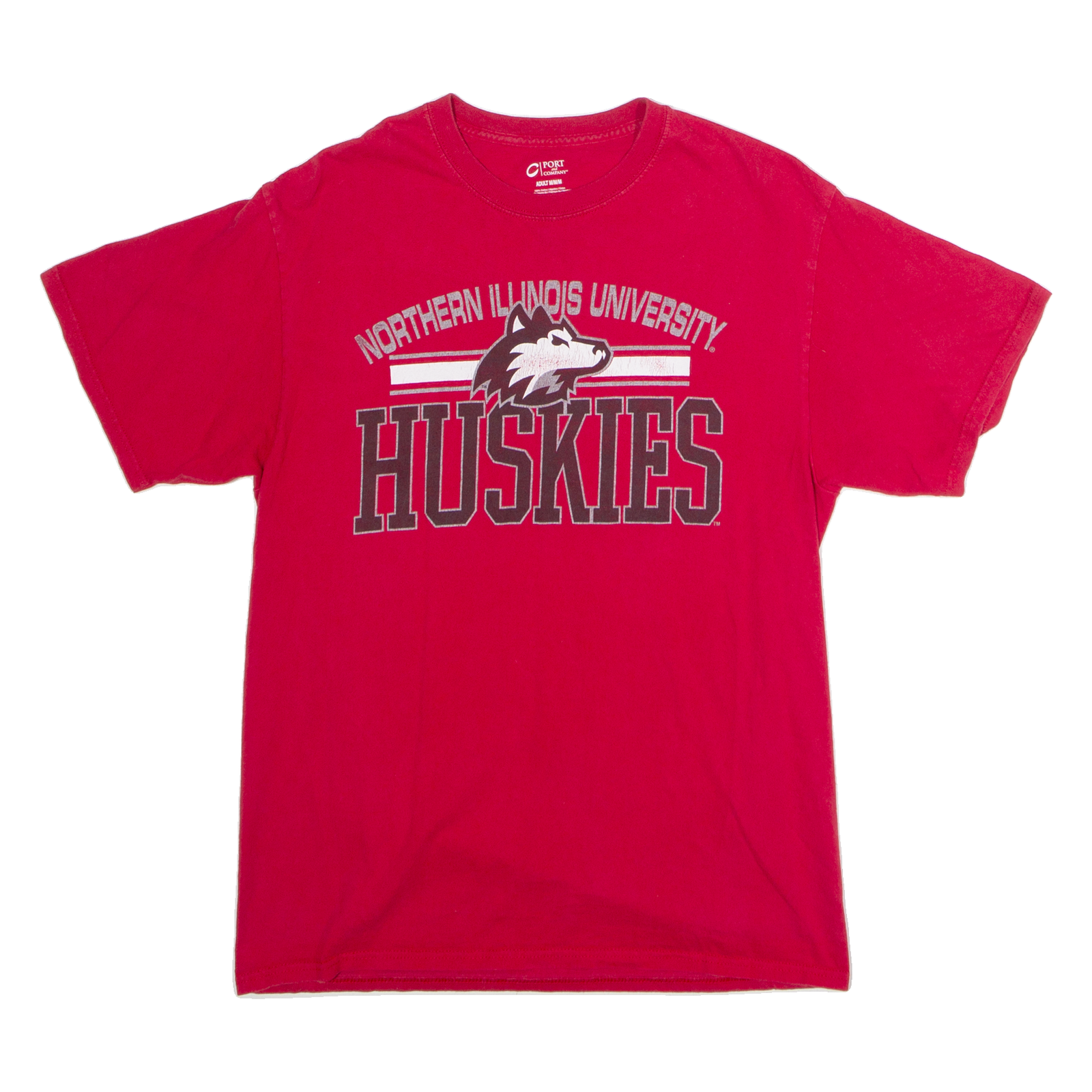 PORT AND COMPANY Northern Illinois University Huskies Mens T-Shirt Red USA M Refurbished - N/A refurbished available on Cerqular