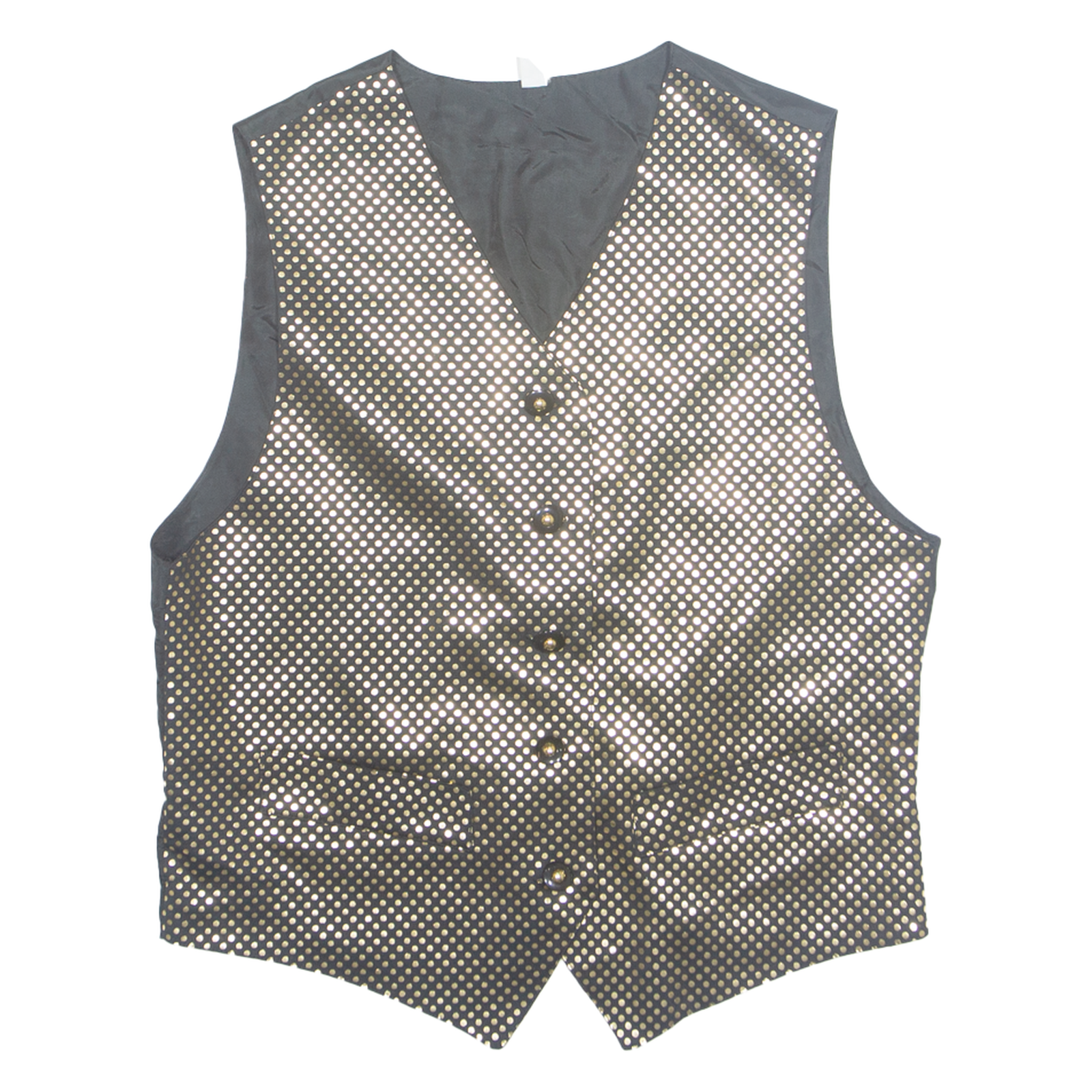 Womens Blazer Waistcoat Black 90s Spotted UK 10 Refurbished - N/A refurbished available on Cerqular