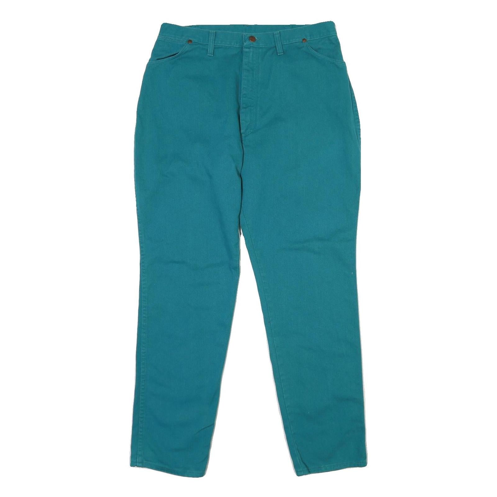 WRANGLER Womens Classic Blue Jeans Button Cotton W34 L31 Comfortable Fit Refurbished - N/A refurbished available on Cerqular