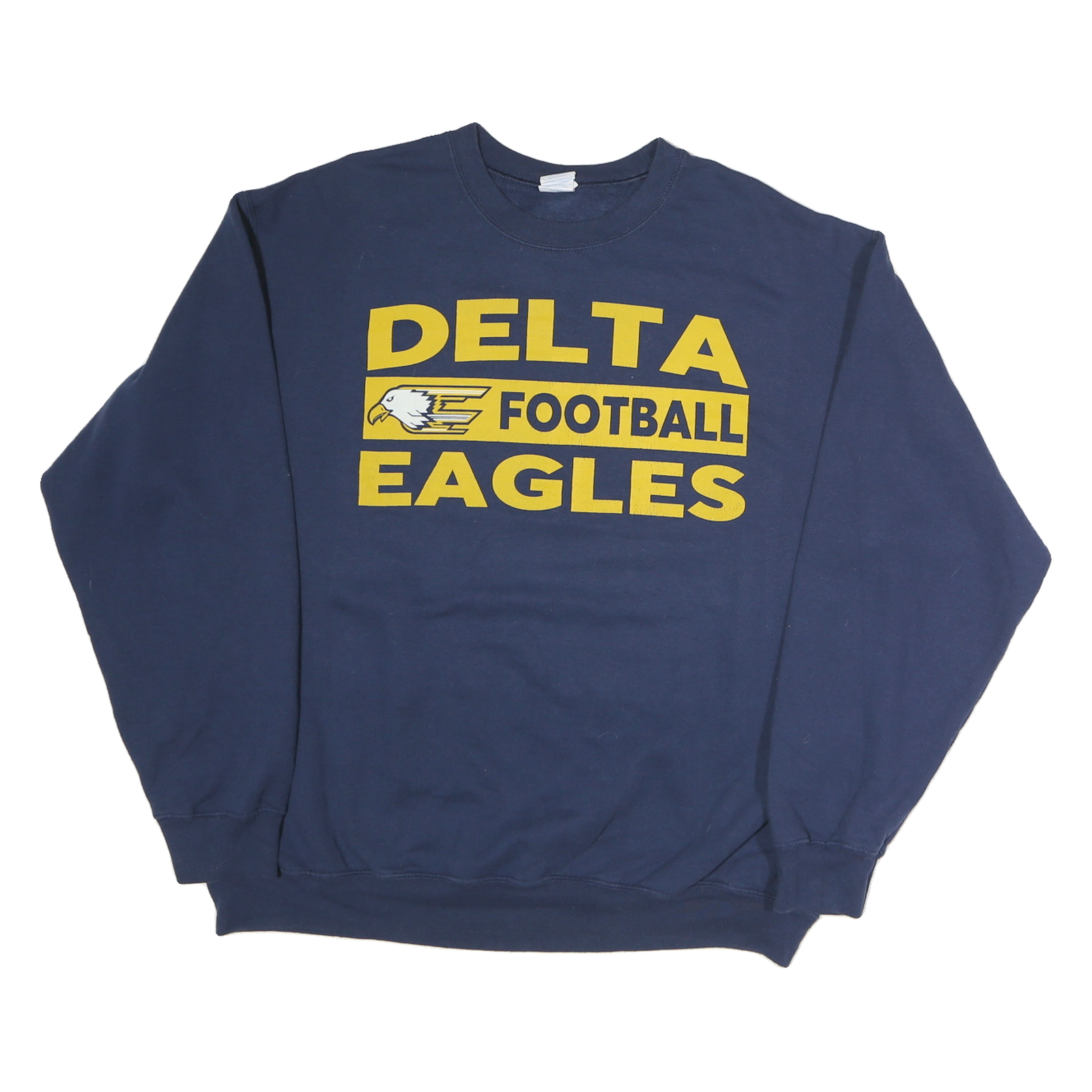 PORT & COMPANY Mens Blue Delta Eagles Football Crew Neck XL Touchdown Club Refurbished - N/A refurbished available on Cerqular