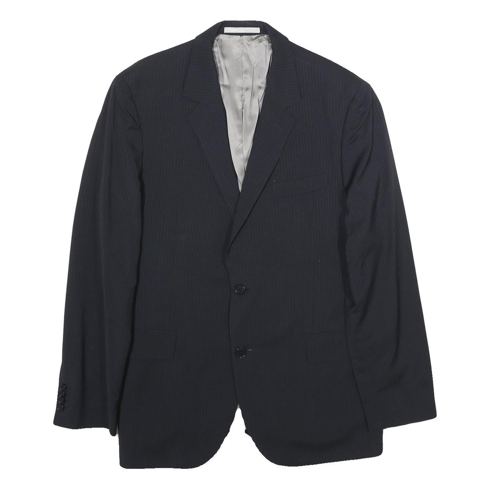 Buy FERRE Mens Black Pinstripe Classic Wool Jacket L Button Classic Fit Formal Refurbished - $71.49 FERRE Mens Black Pinstripe Classic Wool Jacket L Button Classic Fit Formal Refurbished - N/A refurbished available on Cerqular