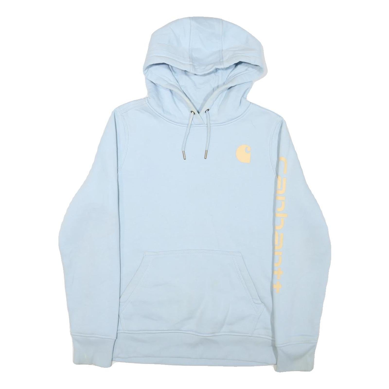 CARHARTT Womens Blue Hoodie S Lightweight Pullover Cotton Blend Refurbished - N/A refurbished available on Cerqular