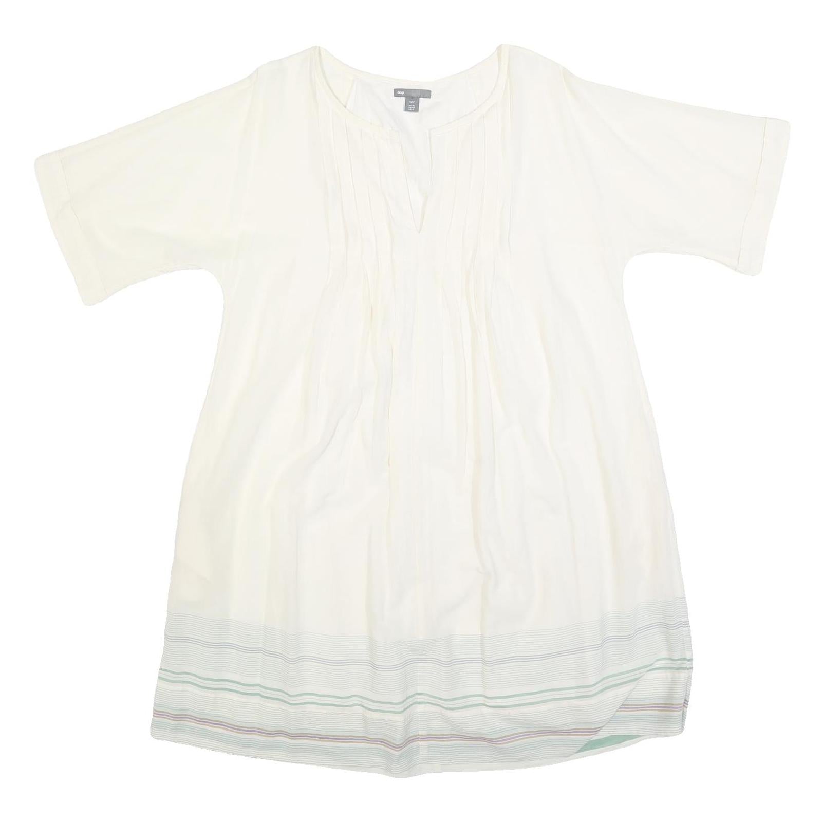 Buy GAP Womens White Shift Cotton Blend Dress UK 10 Stripe Hem Casual Refurbished - $32.49 GAP Womens White Shift Cotton Blend Dress UK 10 Stripe Hem Casual Refurbished - N/A refurbished available on Cerqular
