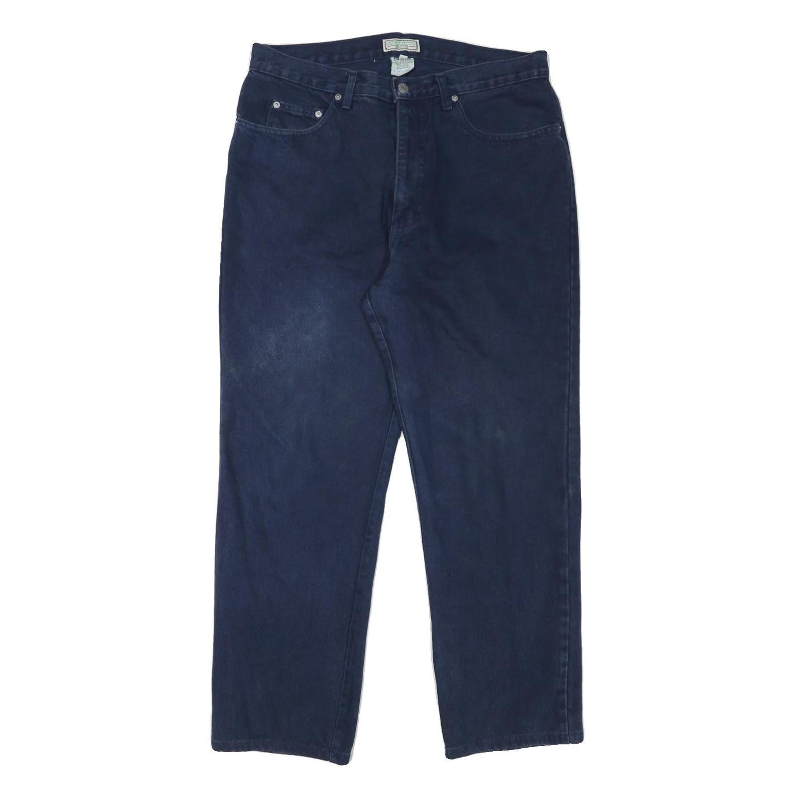 GUESS Mens Regular Blue Denim Jeans W34 L27 Classic Cotton Blend Zip Refurbished - N/A refurbished available on Cerqular