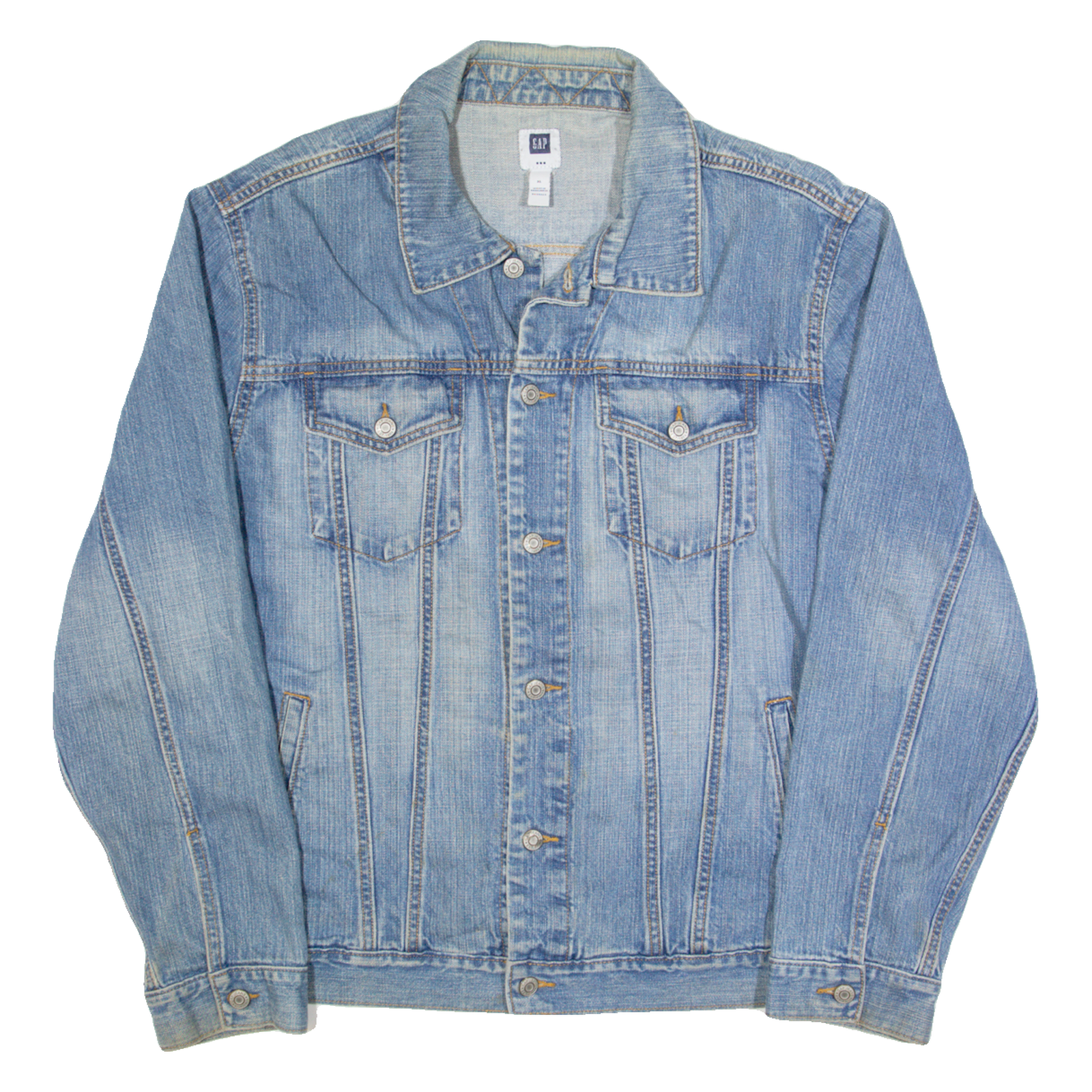 GAP Mens Denim Jacket Blue XL Refurbished - N/A refurbished available on Cerqular