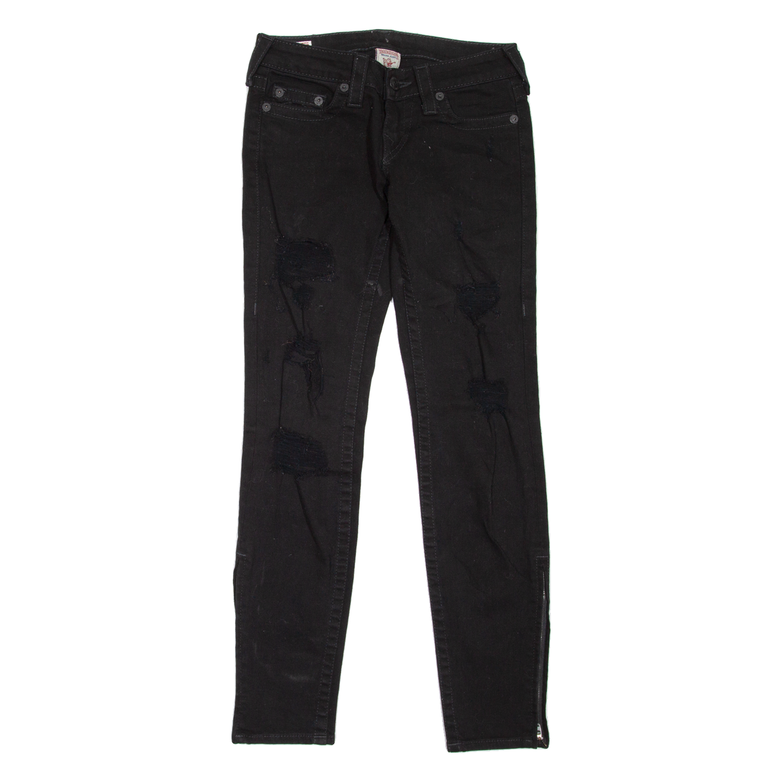 Buy TRUE RELIGION Gwen Distressed Womens Jeans Black Slim Skinny W26 L29 Refurbished - $74.09 TRUE RELIGION Gwen Distressed Womens Jeans Black Slim Skinny W26 L29 Refurbished - N/A refurbished available on Cerqular