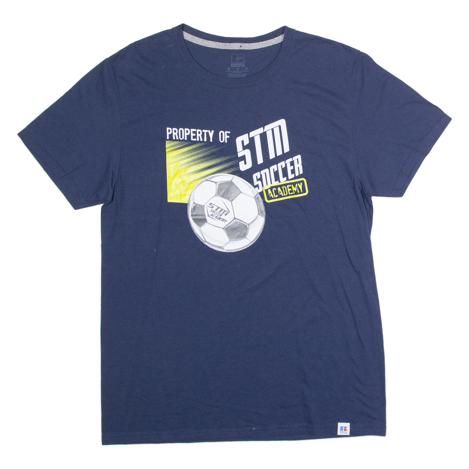 Buy RUSSELL ATHLETIC Property Of STM Soccer Academy Mens T-Shirt Blue USA M Refurbished - $16.89 RUSSELL ATHLETIC Property Of STM Soccer Academy Mens T-Shirt Blue USA M Refurbished - N/A refurbished available on Cerqular