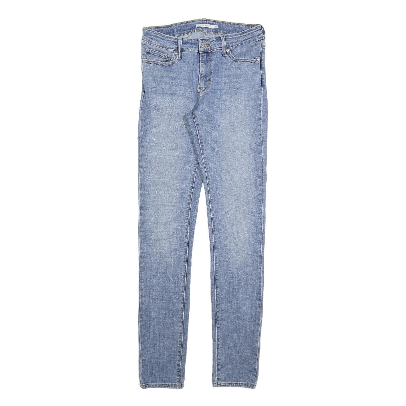 LEVI'S 711 Womens Jeans Blue Slim Skinny Denim Medium W29 L34 Authentic Refurbished - N/A refurbished available on Cerqular