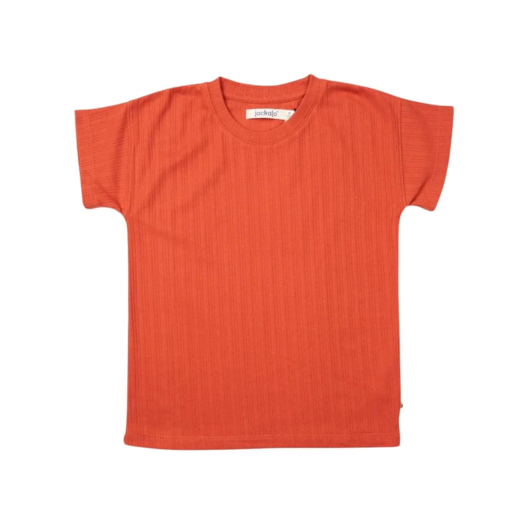 Brooklyn T-Shirt - Ribbed Persimmon | Size: Large (10 - 12 y) Refurbished - N/A refurbished available on Cerqular