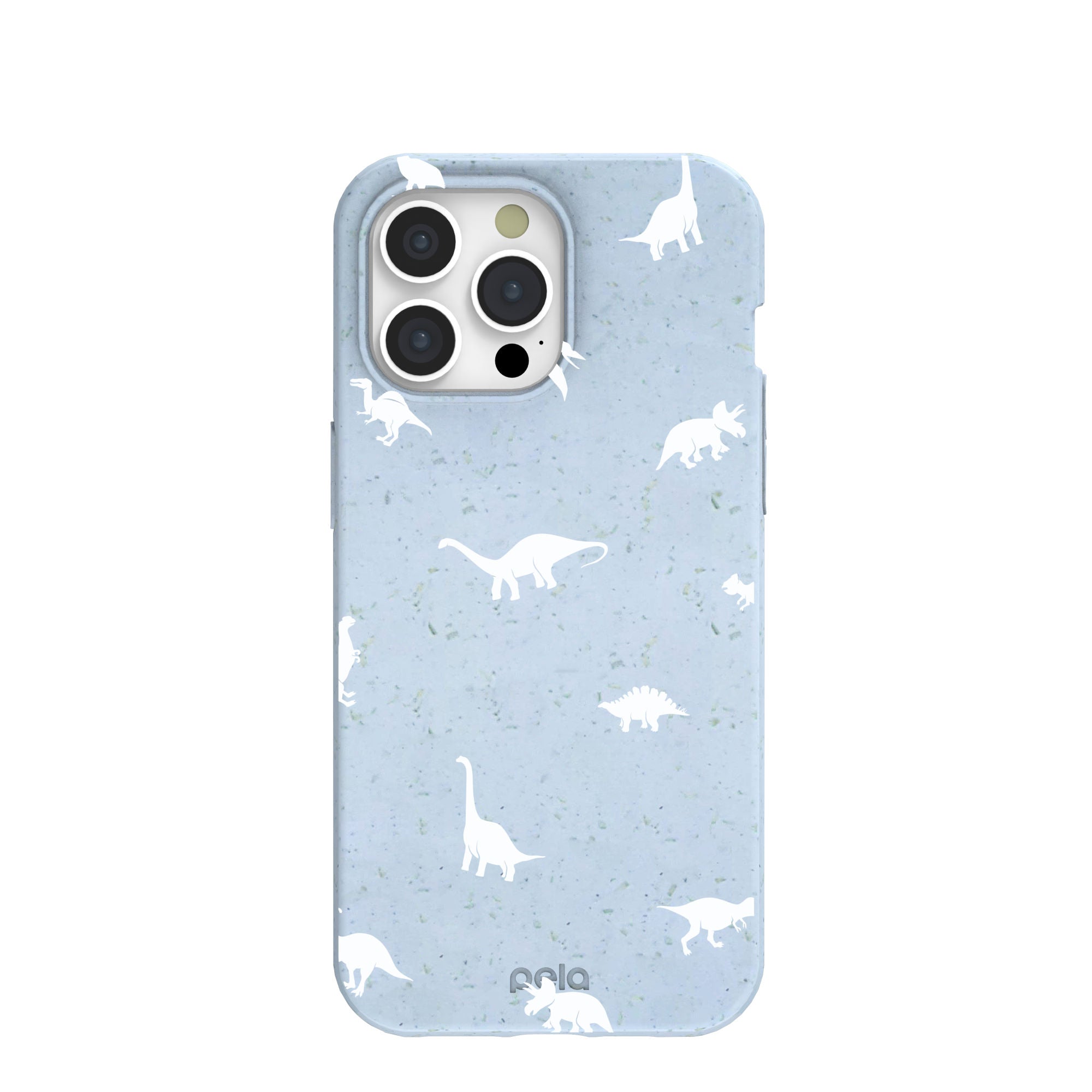 Powder Blue Lil Dinos iPhone 15 Pro Max Case Refurbished - Pela Case refurbished available on Cerqular