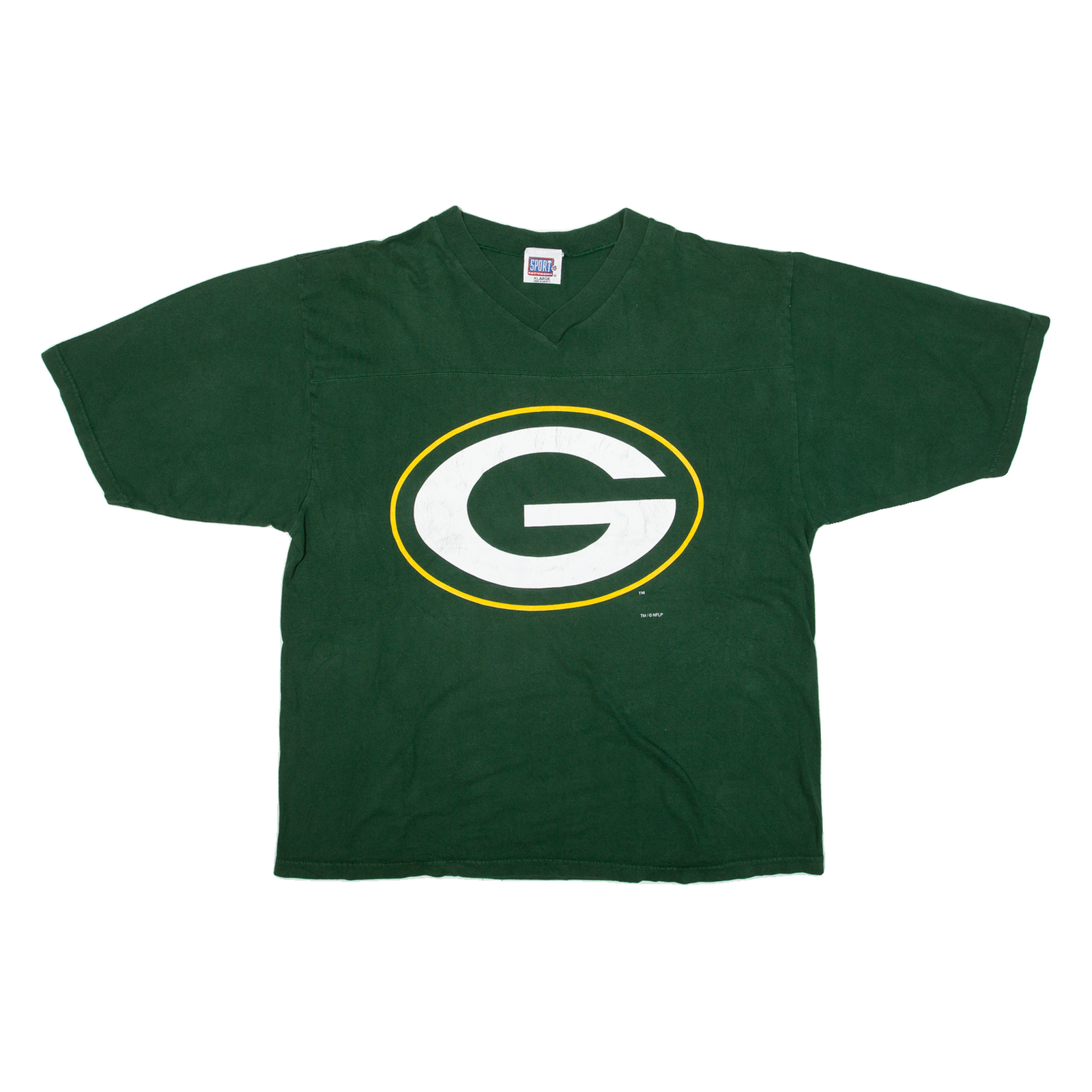 SPORT ATTACK Green Bay Packers Brett Favre Mens T-Shirt Green 90s USA XL Refurbished - N/A refurbished available on Cerqular