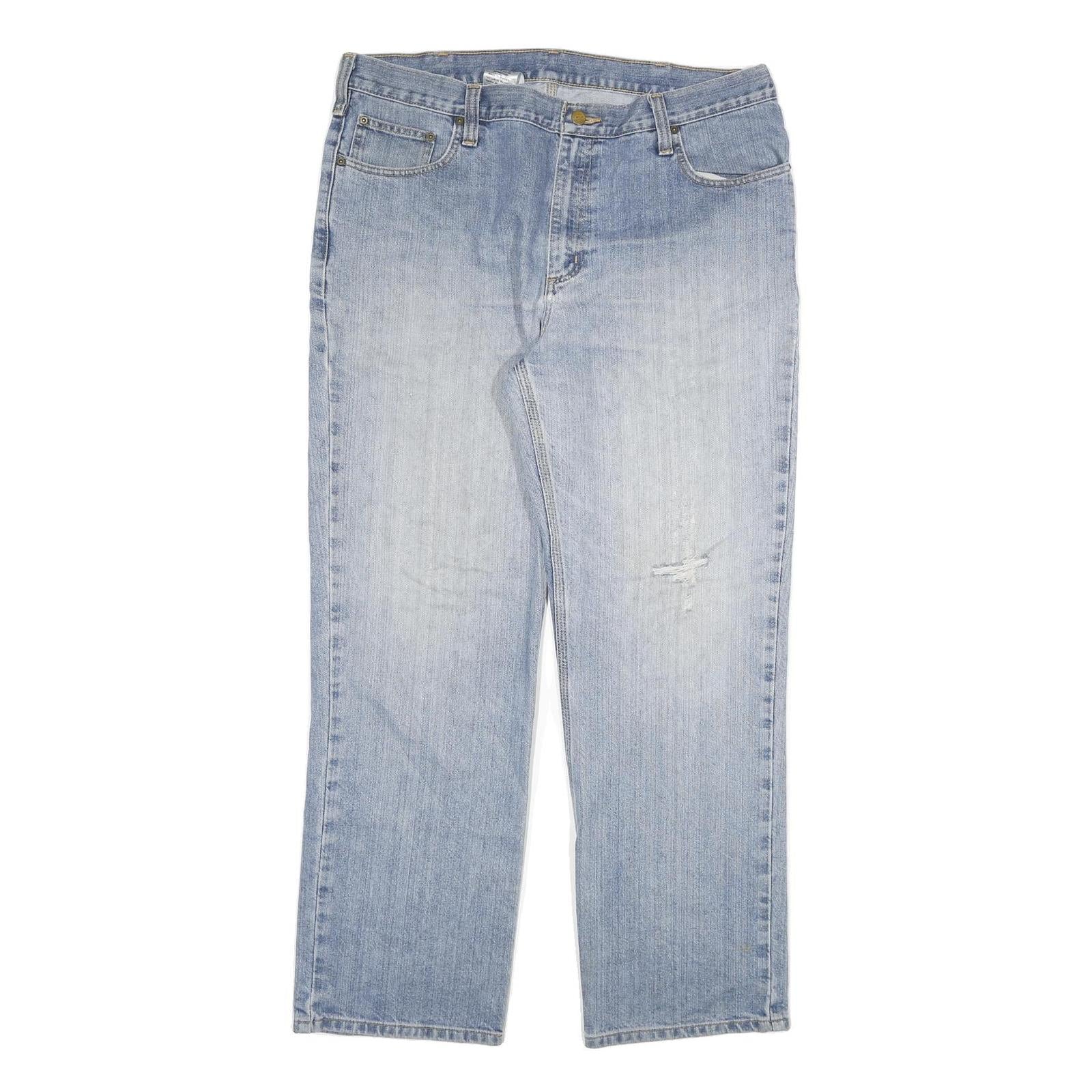 CARHARTT Mens Jeans Blue Relaxed Straight Denim Light W38 L32 Casual Workwear Refurbished - N/A refurbished available on Cerqular