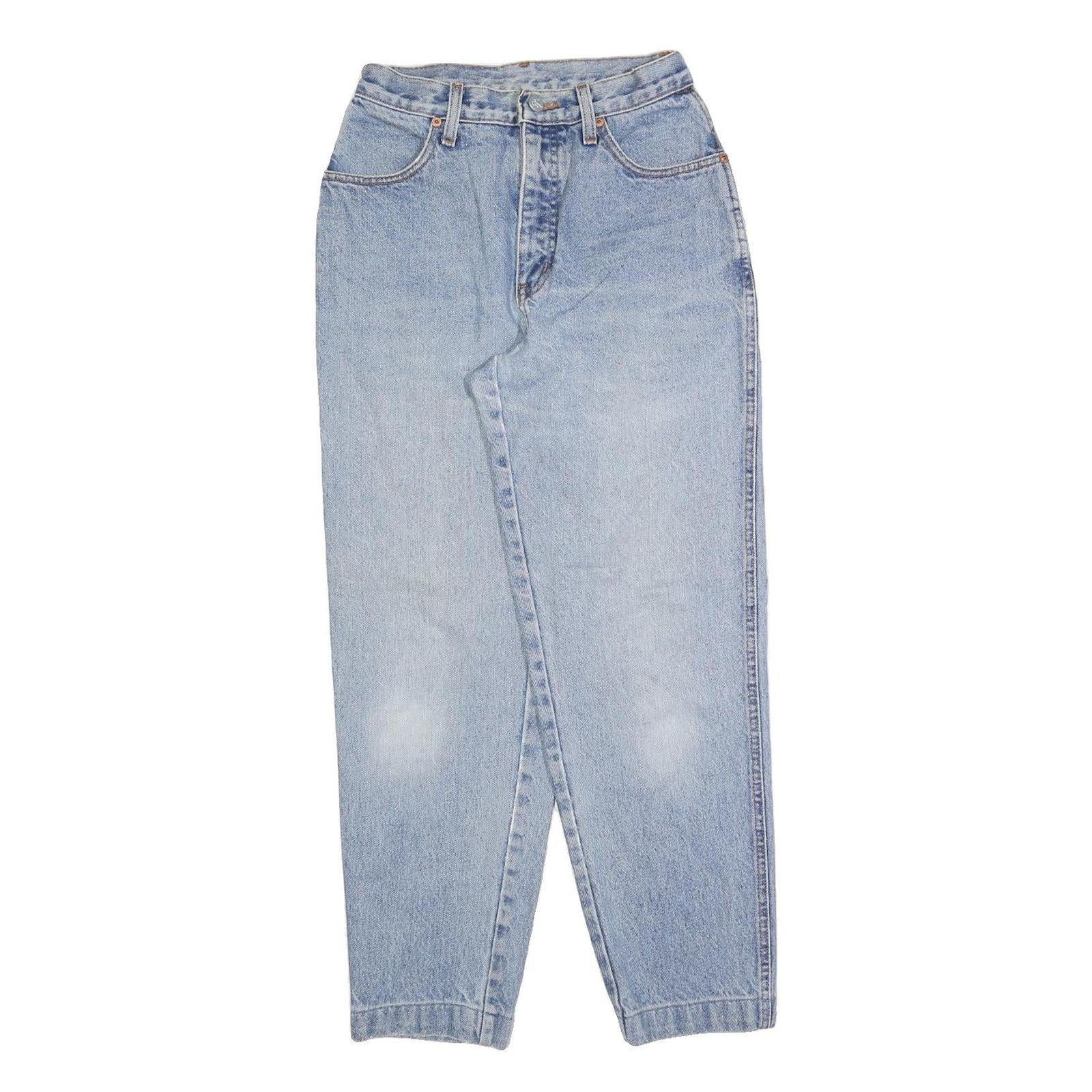 CALVIN KLEIN JEANS Womens Regular Fit Blue Denim Light Wash W25 L27 Classic Zip Refurbished - N/A refurbished available on Cerqular