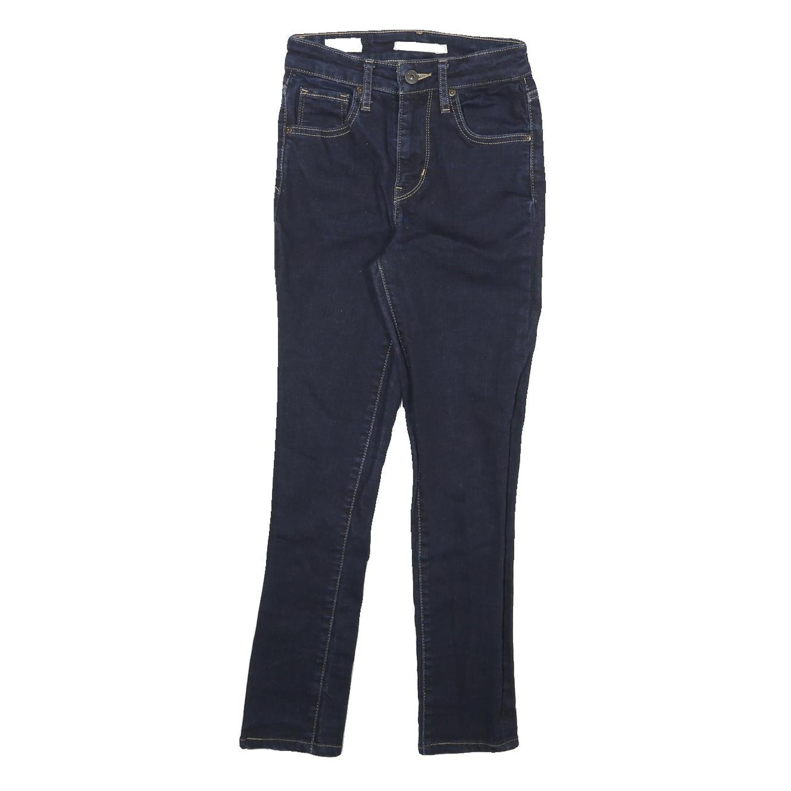 LEVI'S 721 Womens Slim Skinny Denim Dark W22 L25 Stretch Cotton Blend Zip Jeans Refurbished - N/A refurbished available on Cerqular