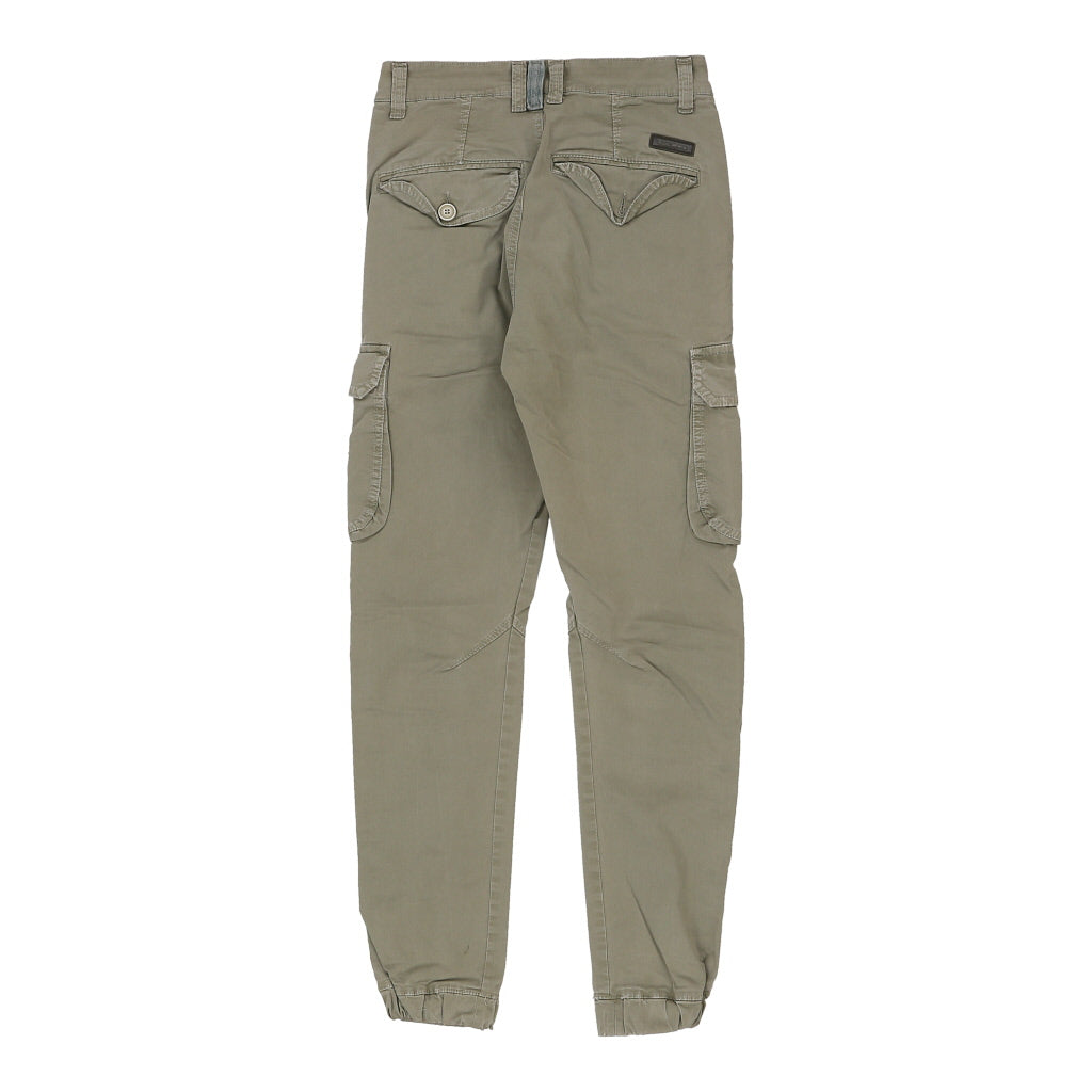 X- Cape Cargo Trousers - 26W UK 6 Khaki Cotton Refurbished - Thrifted (note: this is a term often used to describe second- refurbished available on Cerqular