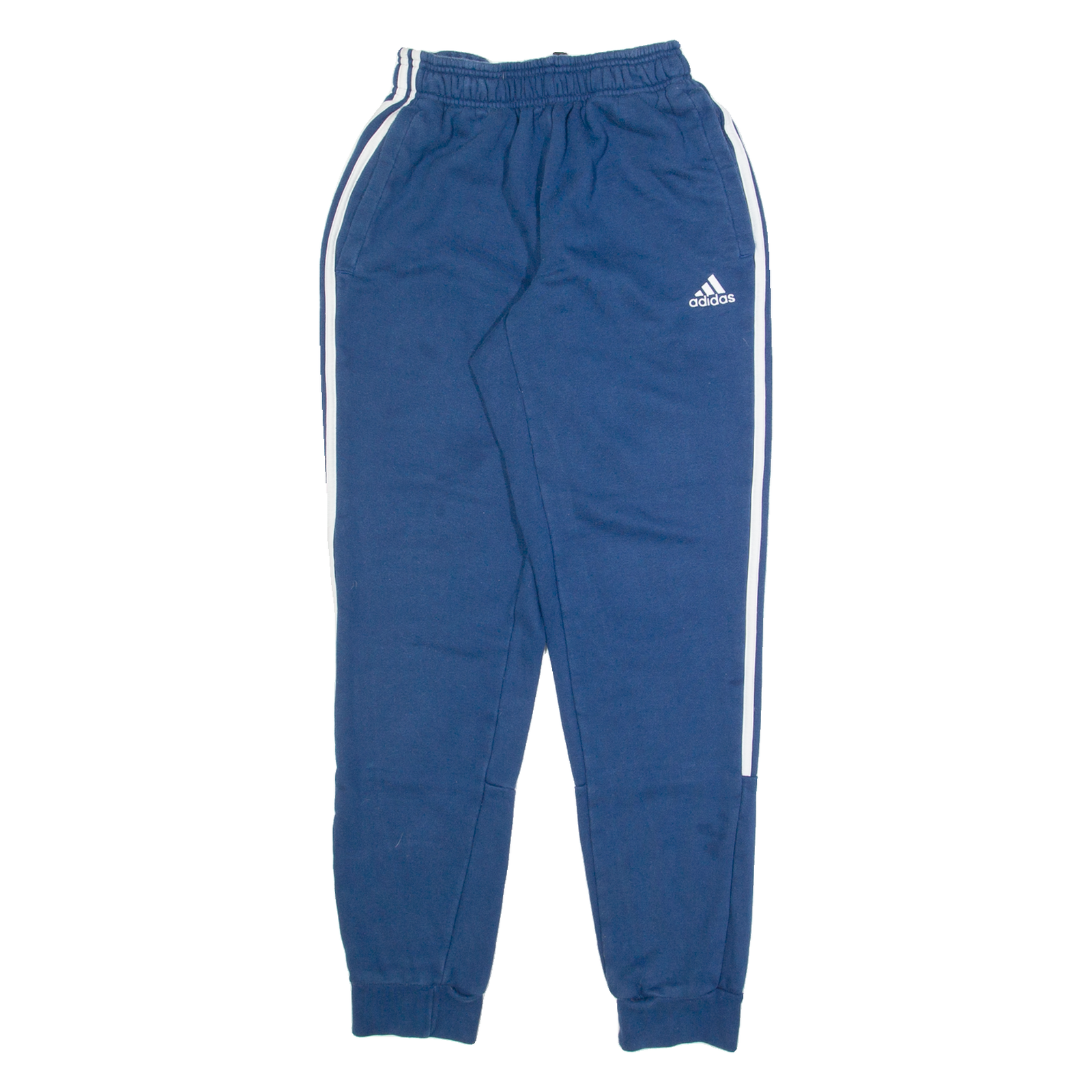ADIDAS Mens Joggers Blue Tapered XS W22 L29 Refurbished - N/A refurbished available on Cerqular