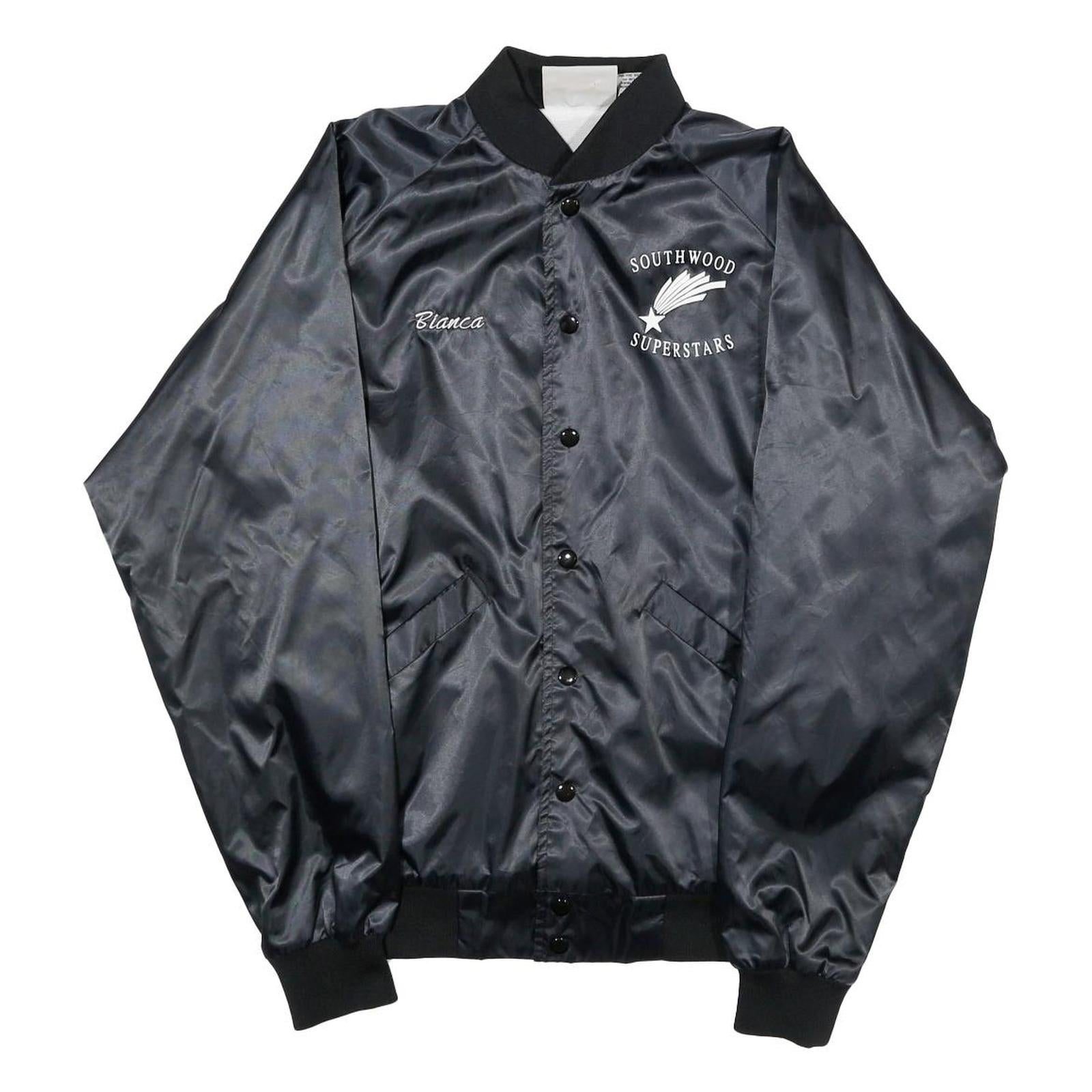 CARDINAL Mens Black Southwood Superstars Nylon Jacket S Button Plain Lightweight Refurbished - N/A refurbished available on Cerqular