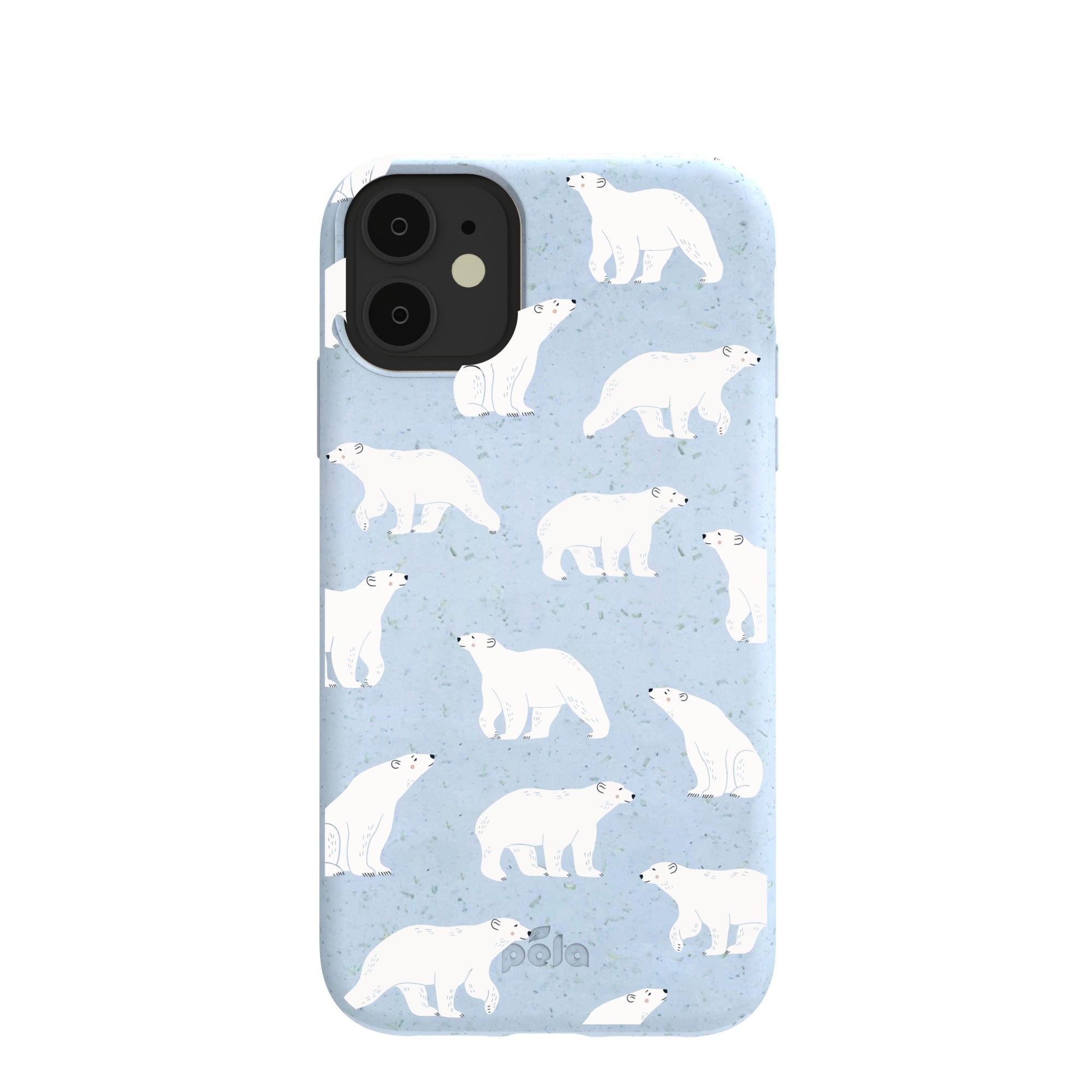 Powder Blue Ice Bears iPhone 11 Case Refurbished - Pela Case refurbished available on Cerqular