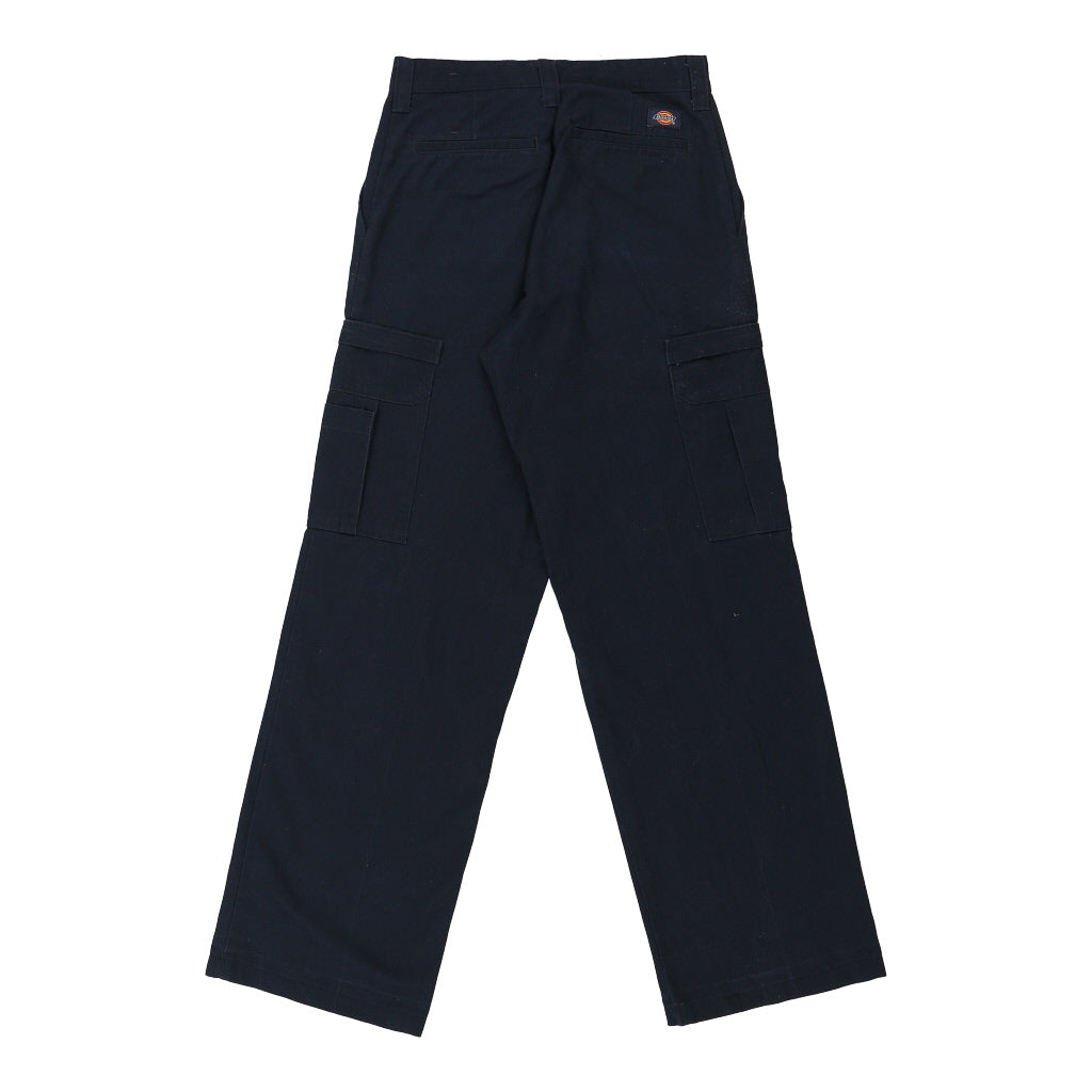 Dickies Cargo Trousers - 28W UK 8 Navy Cotton Blend Refurbished - Thrifted (note: this is a term often used to describe second- refurbished available on Cerqular