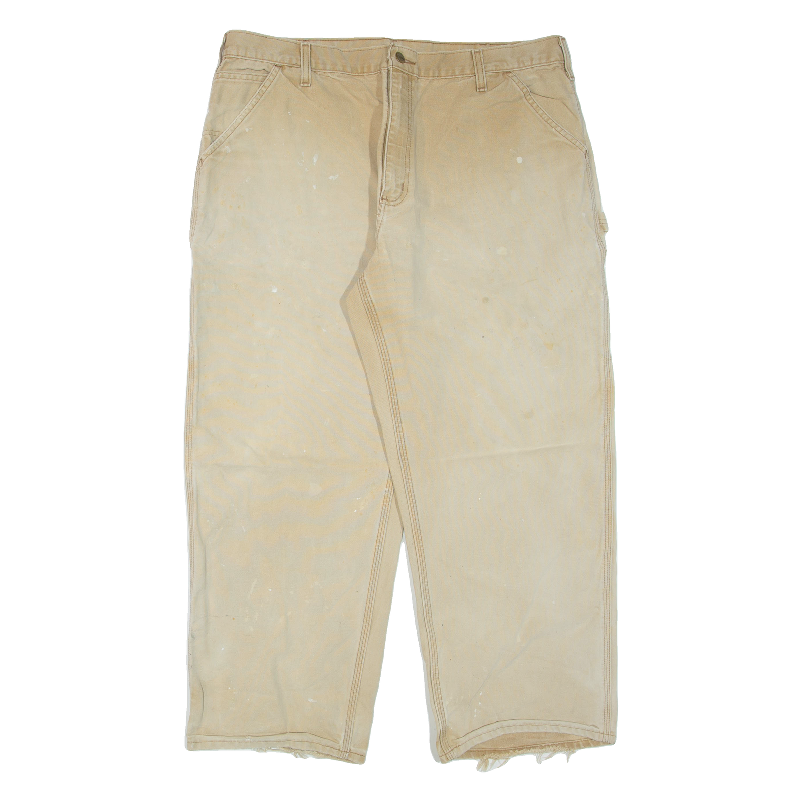 CARHARTT Mens Trousers Beige Regular Straight W40 L30 Refurbished - N/A refurbished available on Cerqular
