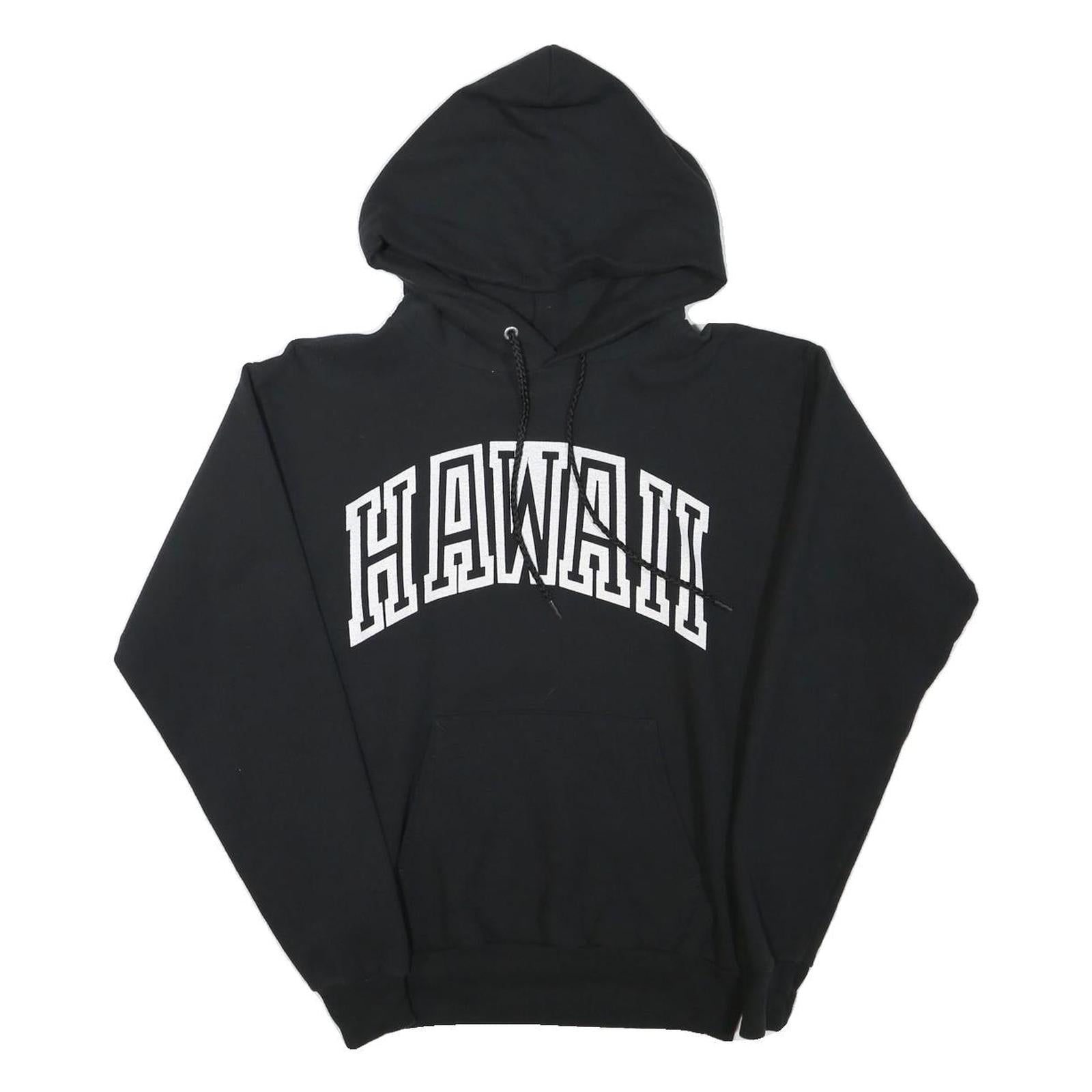 HANES Mens Black Hawaii Pullover Hoodie S Cotton Blend Casual Streetwear Refurbished - N/A refurbished available on Cerqular