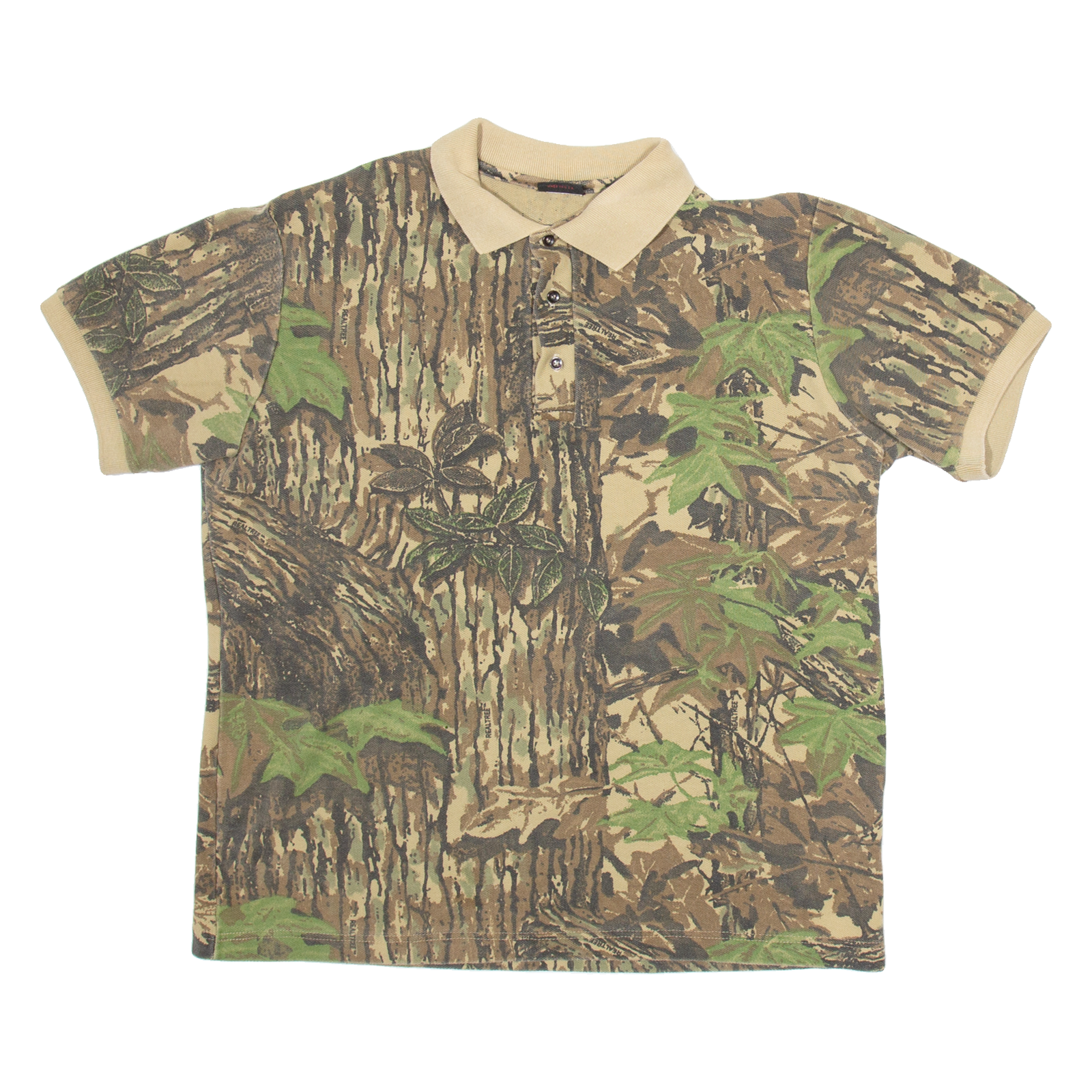 RATTLERS BRAND Mens Polo Shirt Brown Camouflage M Refurbished - N/A refurbished available on Cerqular