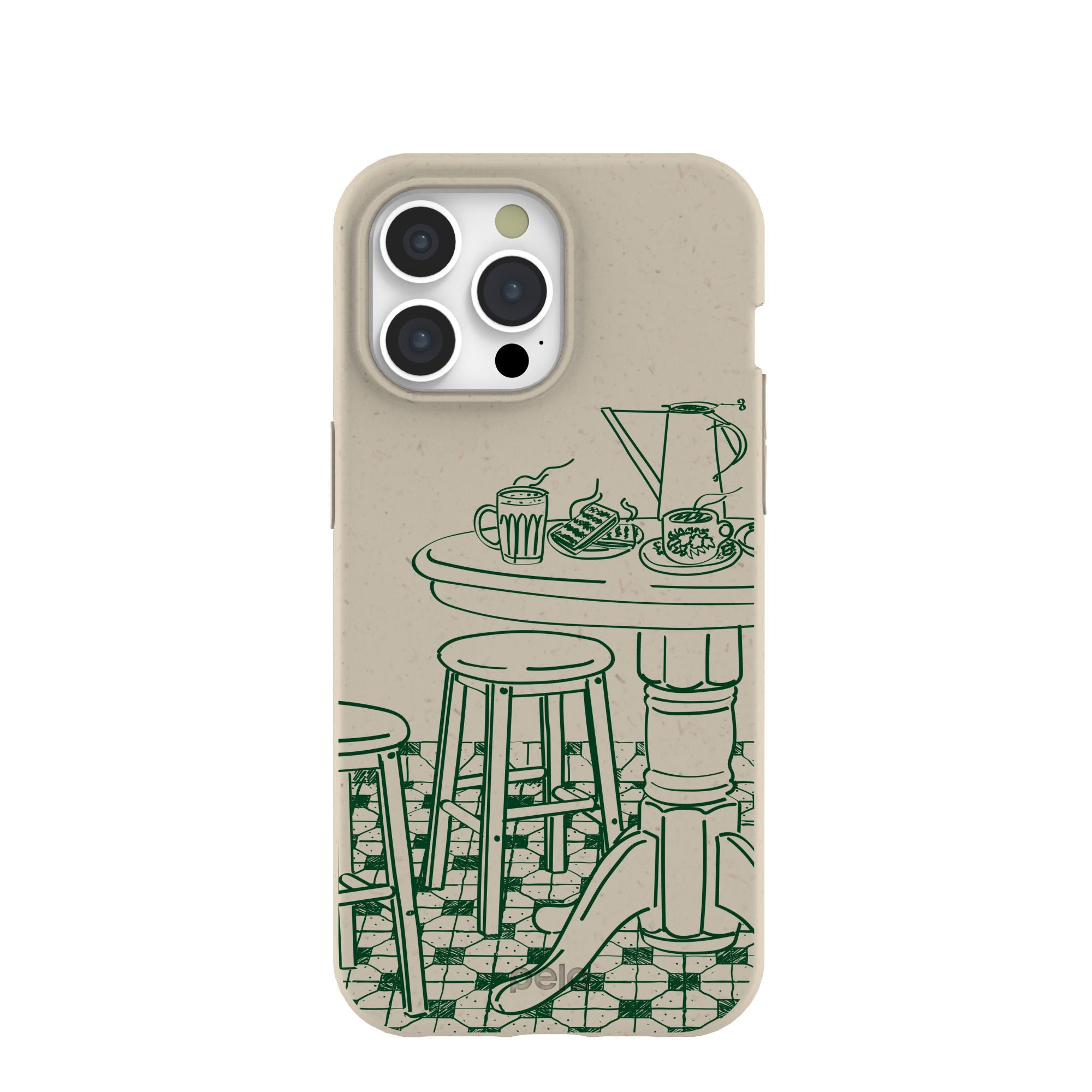 London Fog Brunch iPhone 15 Pro Max Case Refurbished - Pela Case refurbished available on Cerqular