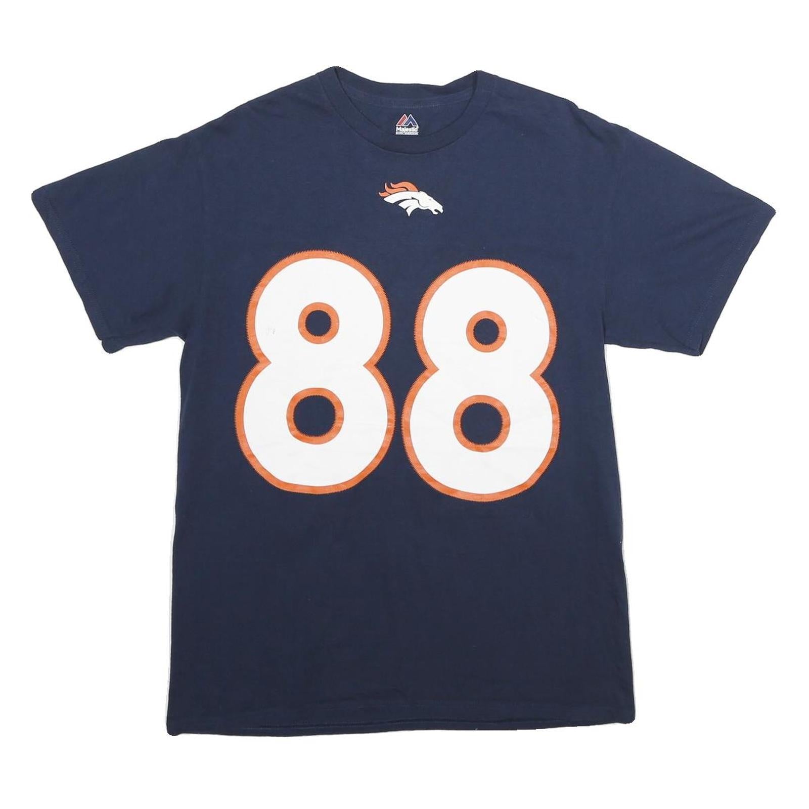 Buy MAJESTIC Mens Blue Denver Broncos Graphic T-Shirt M Short Sleeve Crew Neck NFL Refurbished - $16.89 MAJESTIC Mens Blue Denver Broncos Graphic T-Shirt M Short Sleeve Crew Neck NFL Refurbished - N/A refurbished available on Cerqular