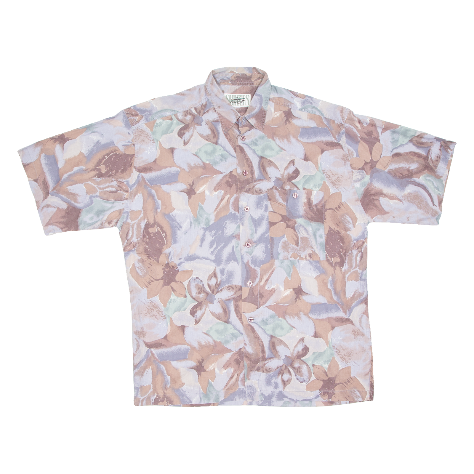 SHIRTS Mens Shirt Purple Crazy Pattern M Refurbished - N/A refurbished available on Cerqular
