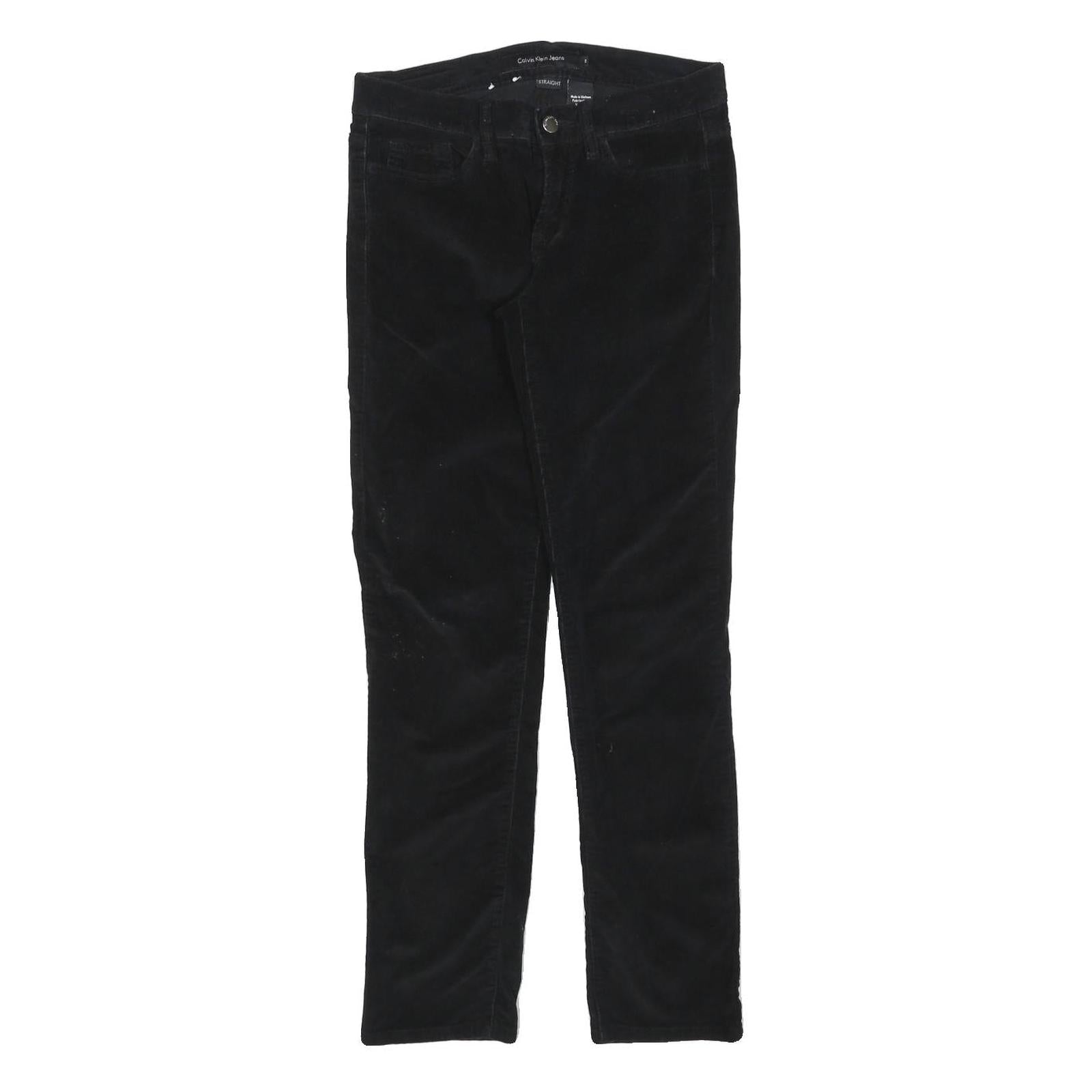 CALVIN KLEIN JEANS Womens Cotton Blend Black Slim Skinny Trousers W28 L28 Refurbished - N/A refurbished available on Cerqular