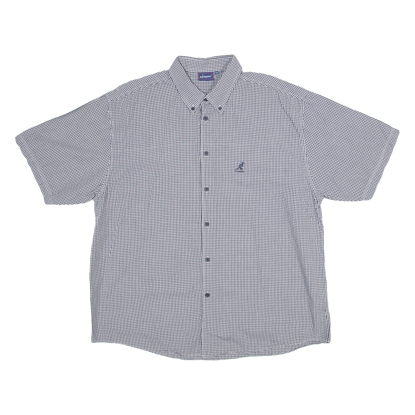 KANGOL Mens Shirt Black Gingham 2XL Refurbished - N/A refurbished available on Cerqular