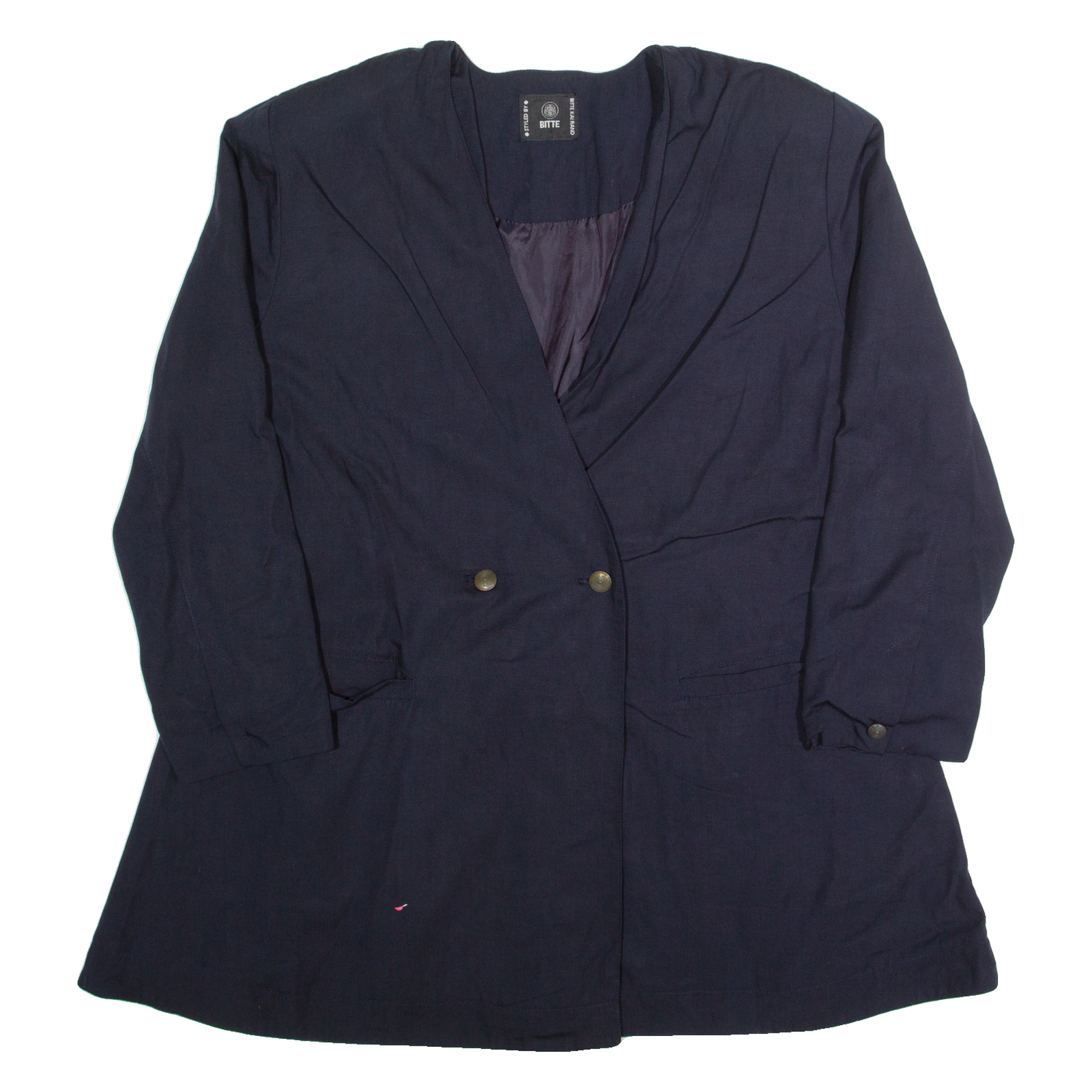BITTE Womens Blazer Jacket Blue L Refurbished - N/A refurbished available on Cerqular